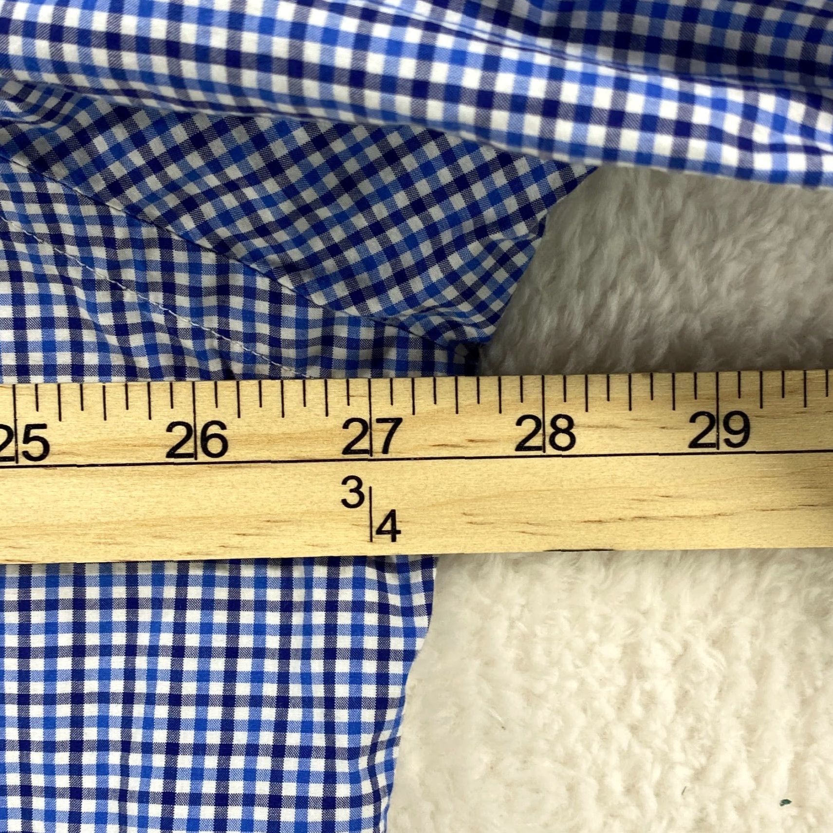 Ralph Lauren Ralph Lauren Shirt Button Up Long Sleeve Plaid Blue Mens XXL 100% Cotton Size US XXL / EU 58 / 5 - 6 Thumbnail
