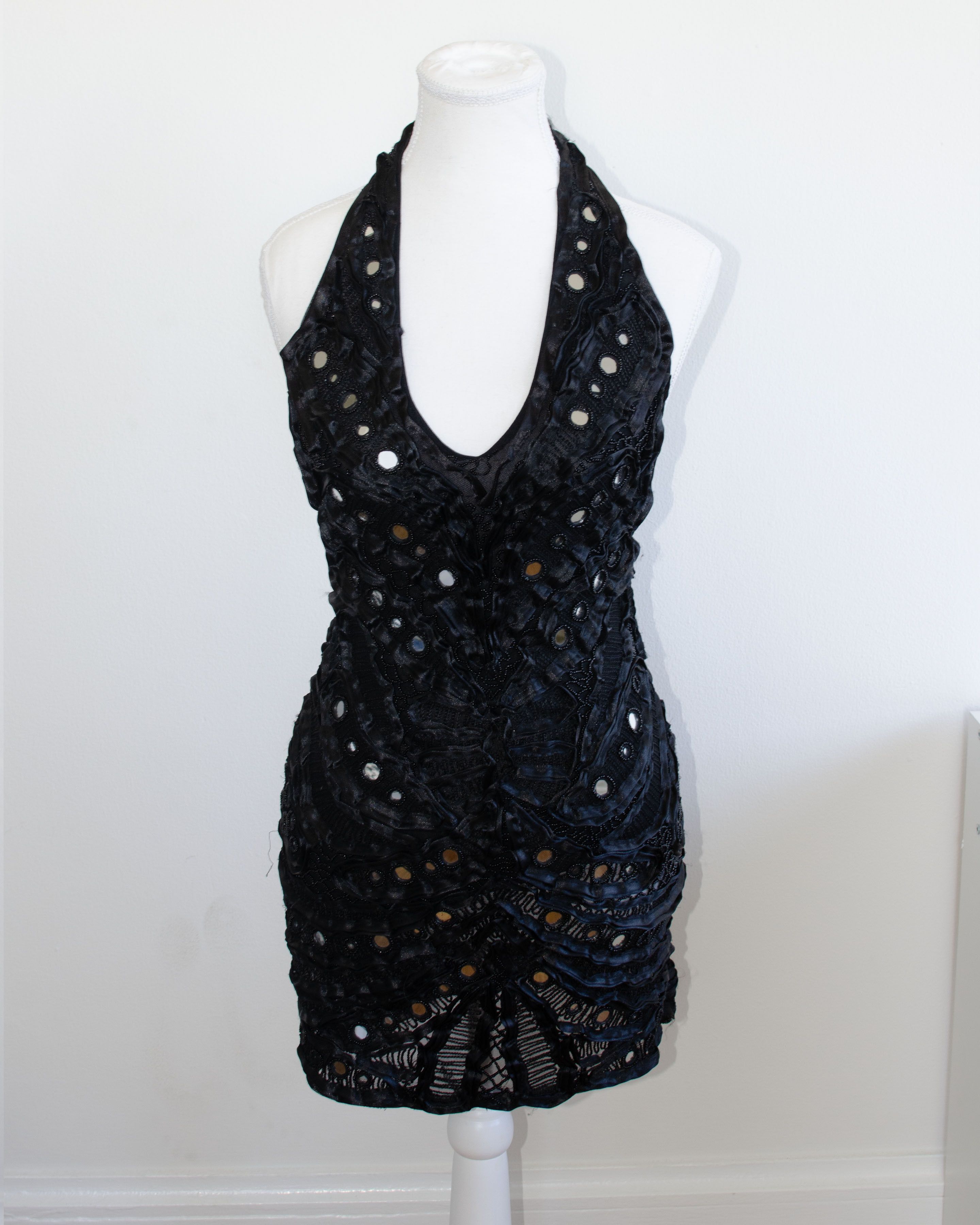 Elisabetta Franchi Halter Mini Dress Size M / US 6-8 / IT 42-44 - 4 Thumbnail