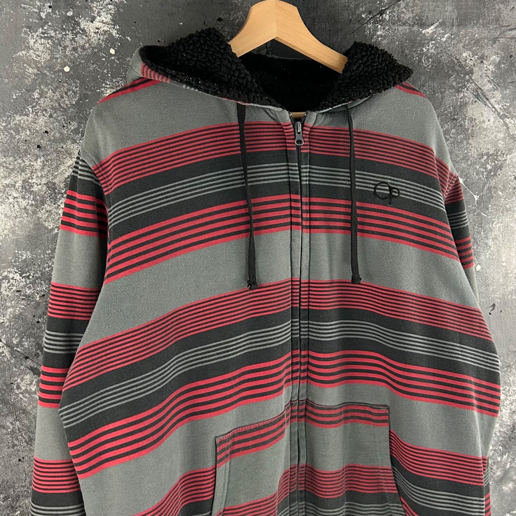 Ocean Pacific Vintage Ocean Pacific Sherpa hoodie Size US XL / EU 56 / 4 - 2 Thumbnail