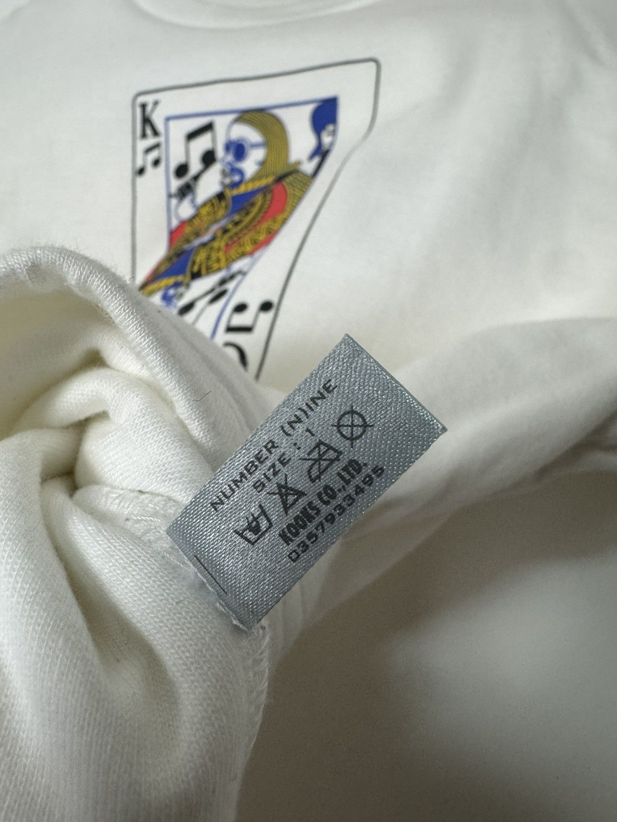 Japanese Brand Number Nine Archive OG 00s King Tee By Takahiro Miyashita Size US XS / EU 42 / 0 - 11 Thumbnail