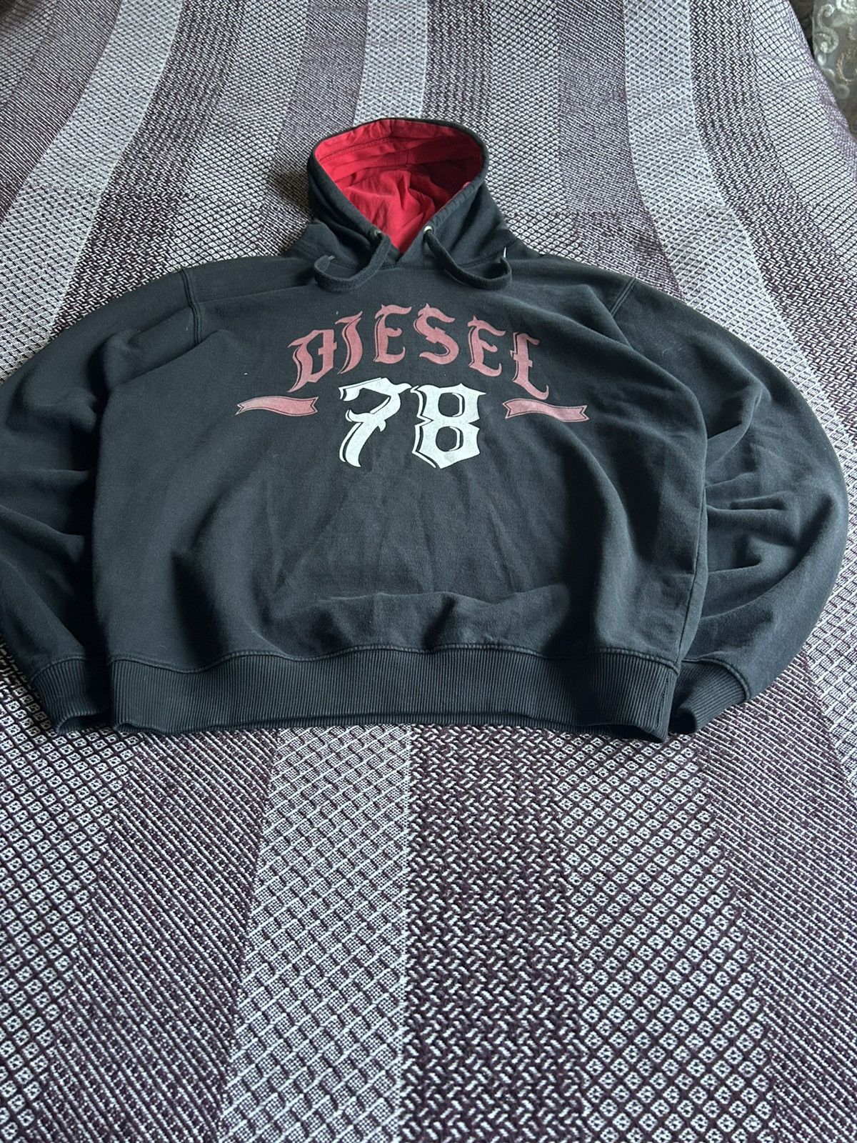 Diesel Vintage Diesel 78 Big Logo Hoodie Unisex Streetwear Style XL Size US XL / EU 56 / 4 - 3 Thumbnail
