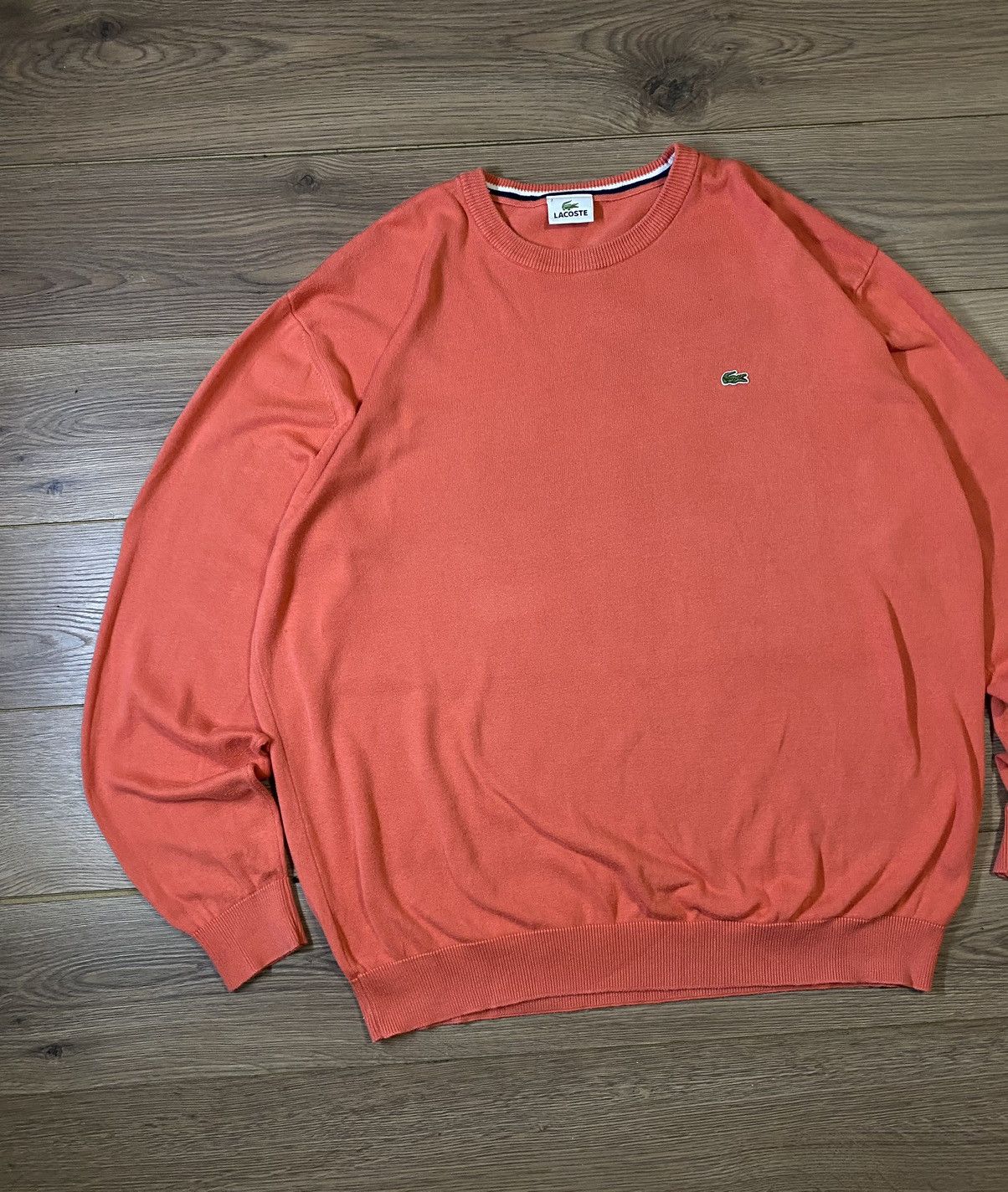Lacoste × Vintage Vintage Lacoste Logo Sweater Luxury Old Money Size US XXL / EU 58 / 5 - 2 Thumbnail
