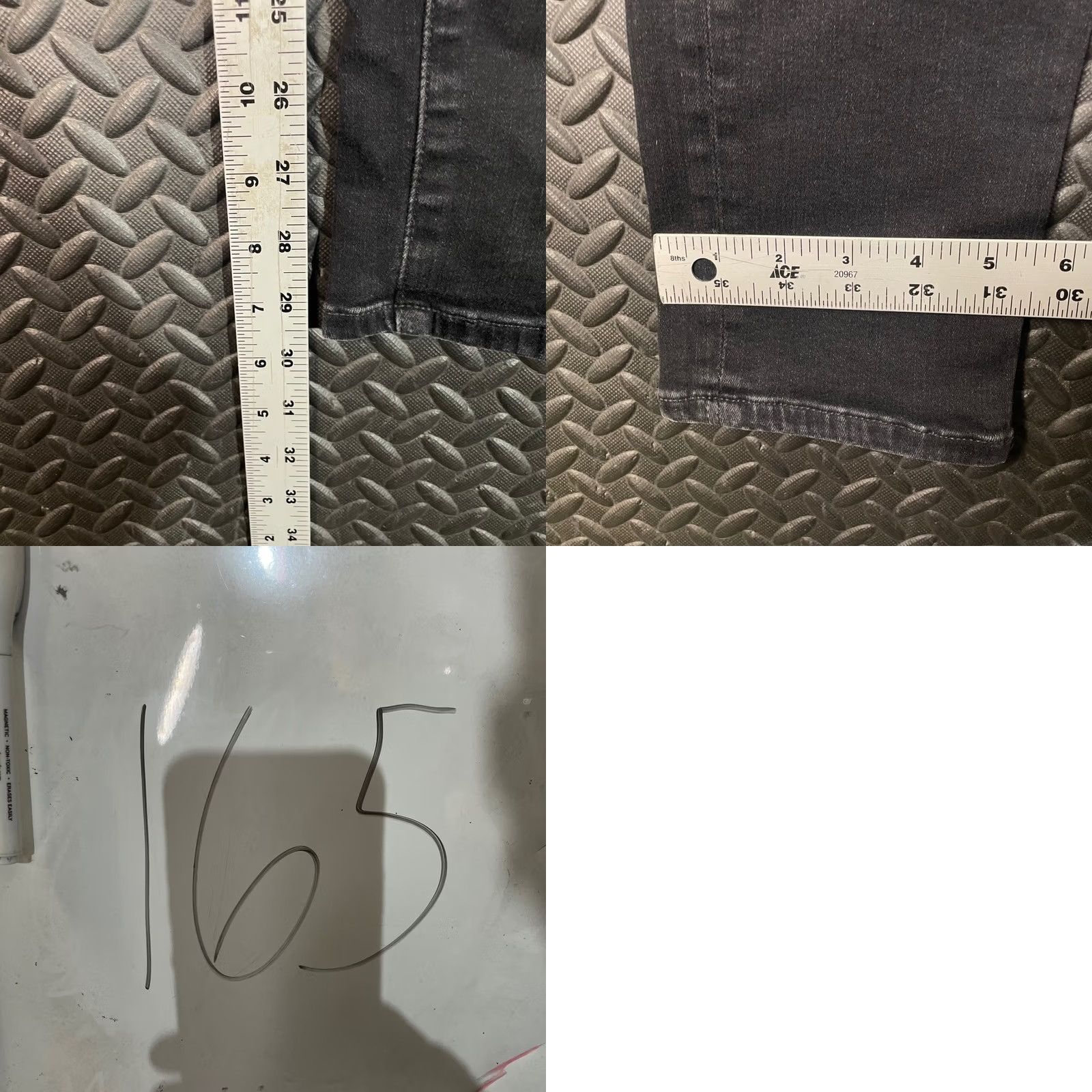 Denime AG Adriano Goldschmied Jeans Prima Cigarette Leg Black Wash Denim Women Size 26 Jeans Women 26 Black AG Adriano Goldschmied Primeiro Cigarette? Size 26" / US 2 / IT 38 - 8 Thumbnail