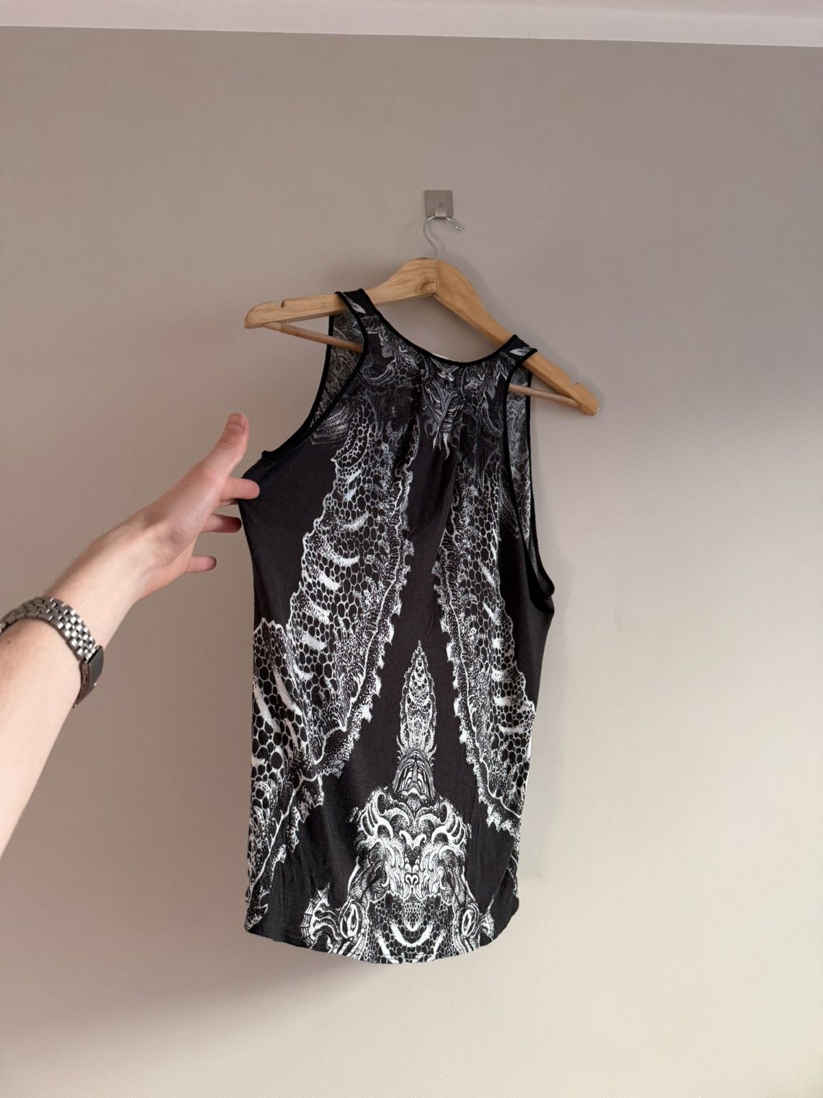 Helmut Lang Vintage Archive Helmut Lang Sheer Printed Tank Top Size S / US 4 / IT 40 - 8 Thumbnail