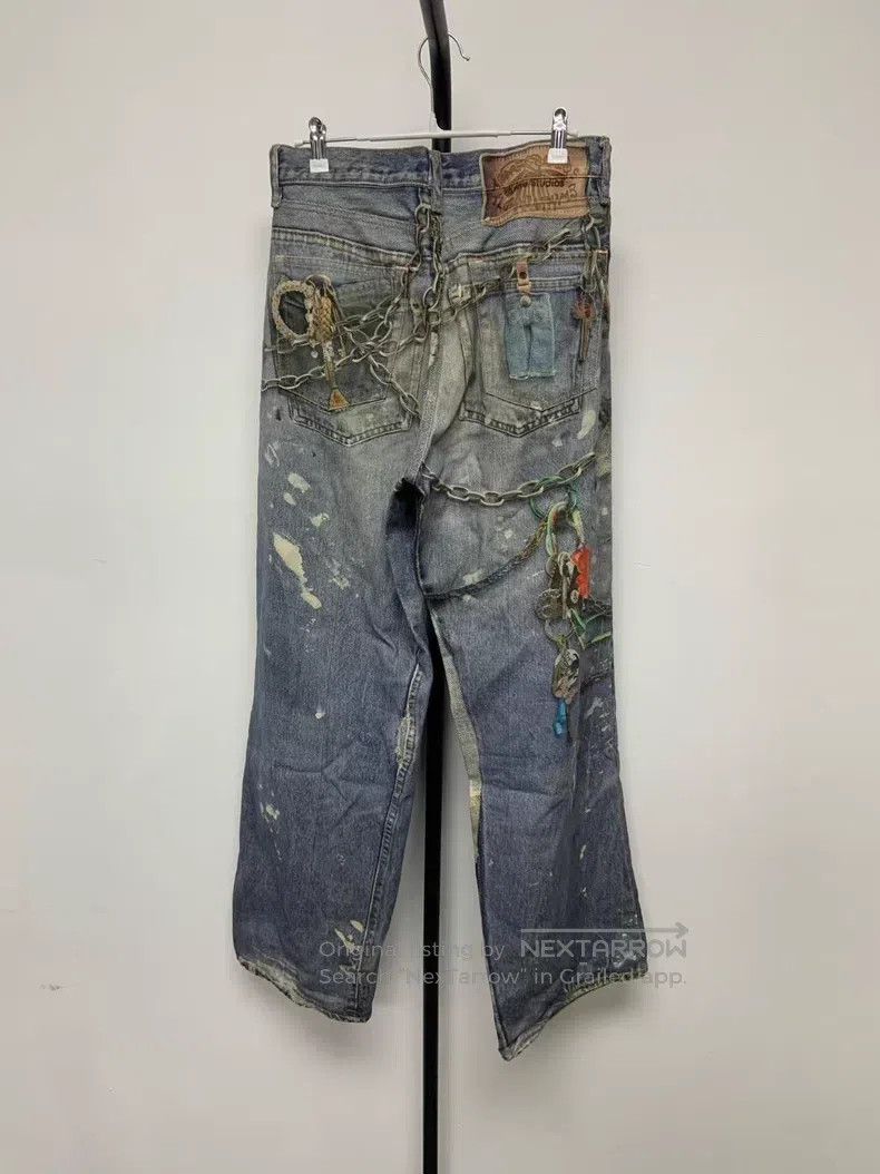 Acne Studios Acne Studios Trompe L'oeil Ink-Splattered Baggy 3D-Printed Size US 28 / EU 44 - 3 Thumbnail