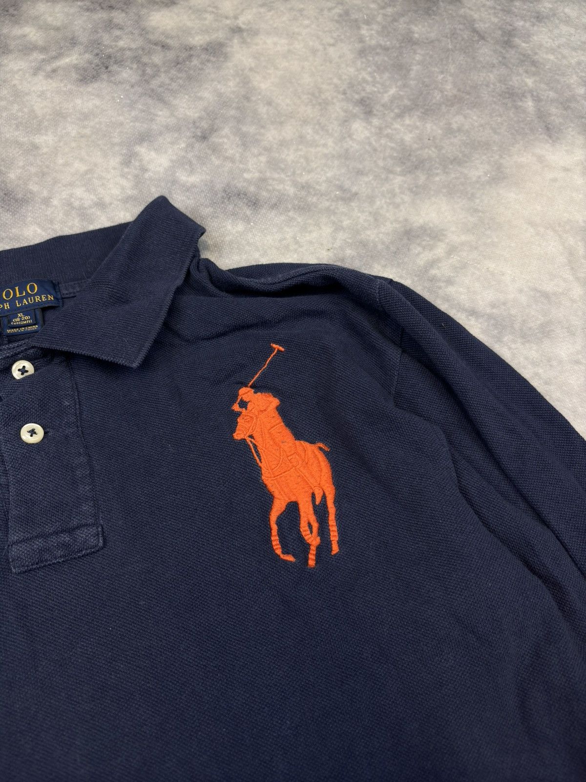 Polo Ralph Lauren Vintage Polo Ralph Lauren Rugby Long Sleeve Polo Red Denim Size US M / EU 48-50 / 2 - 3 Thumbnail
