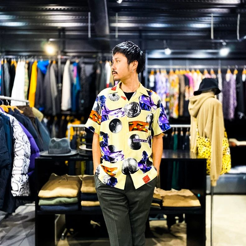 トップス WACKO MARIA DISCO BALL & HARVEY PRINT M Wacko Maria Harvey 20ss Short Sleeve Shirt Disco Ball Size