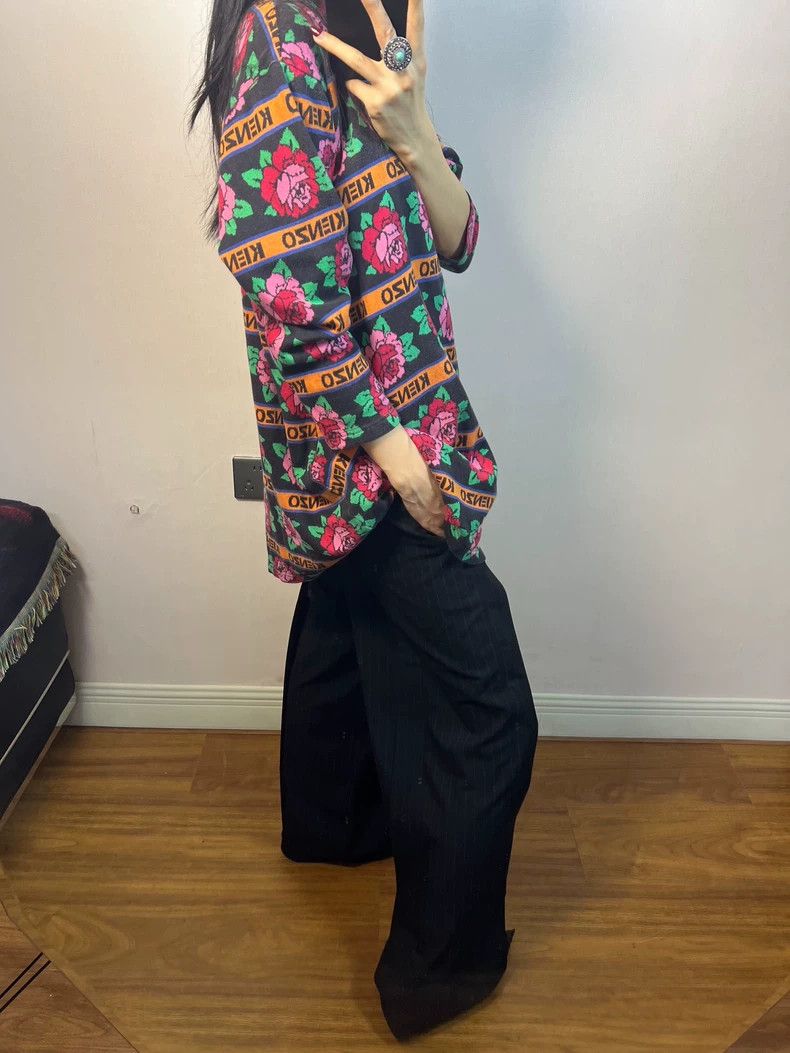 Kenzo KENZO Full print logo classic flower shirt Size M / US 6-8 / IT 42-44 - 7 Thumbnail