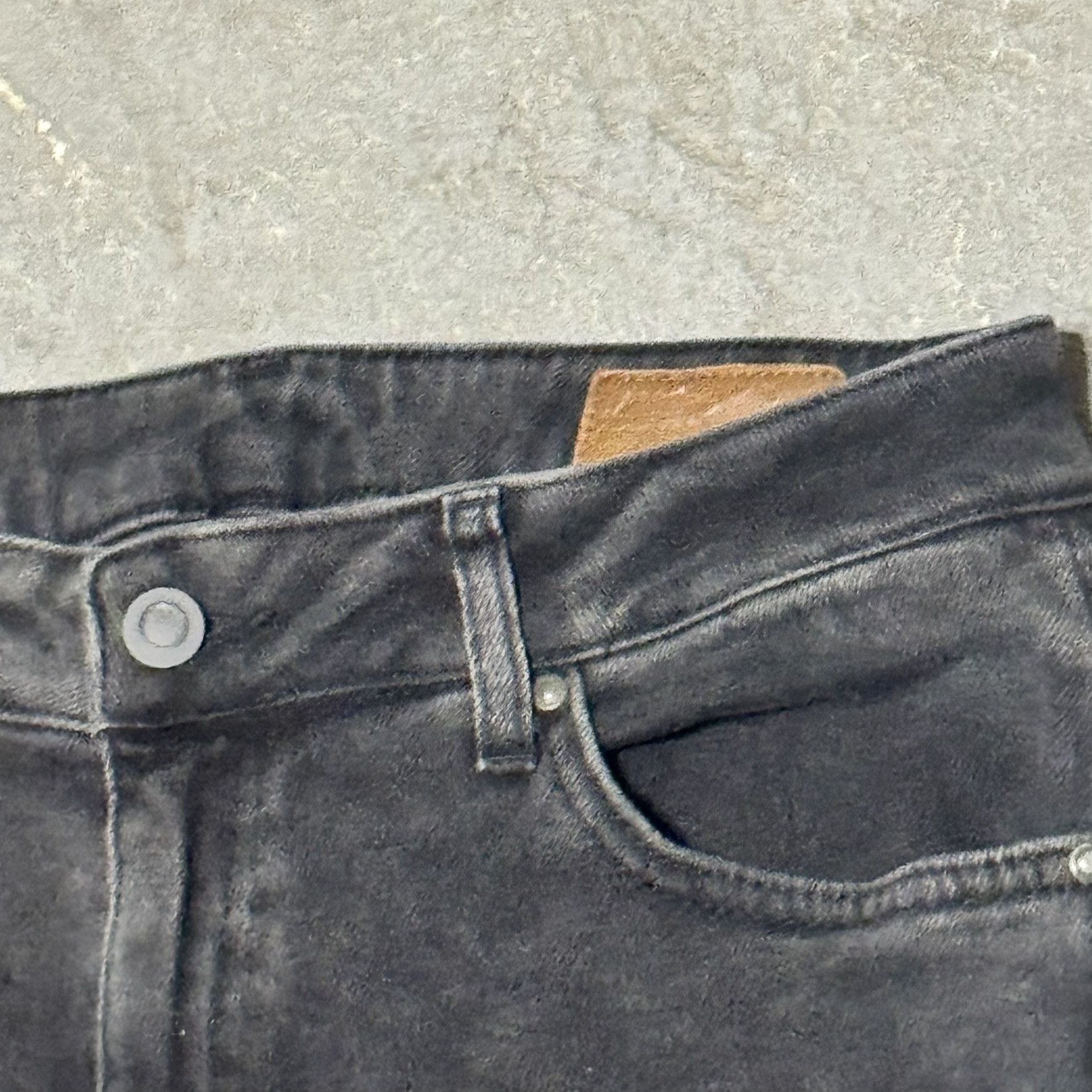 Asos ASOS Fringe Skinny Black Denim Size 30 Size US 30 / EU 46 - 2 Thumbnail
