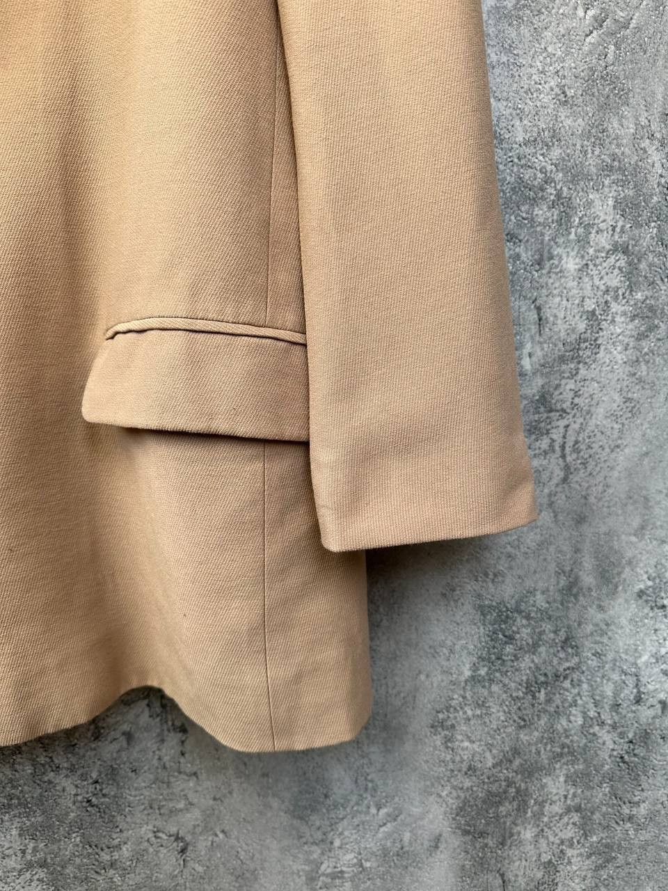 Allsaints ALLSAINTS Aleida Blazer Womens Beige Open Front Long Sleeve Size L / US 10 / IT 46 - 9 Thumbnail