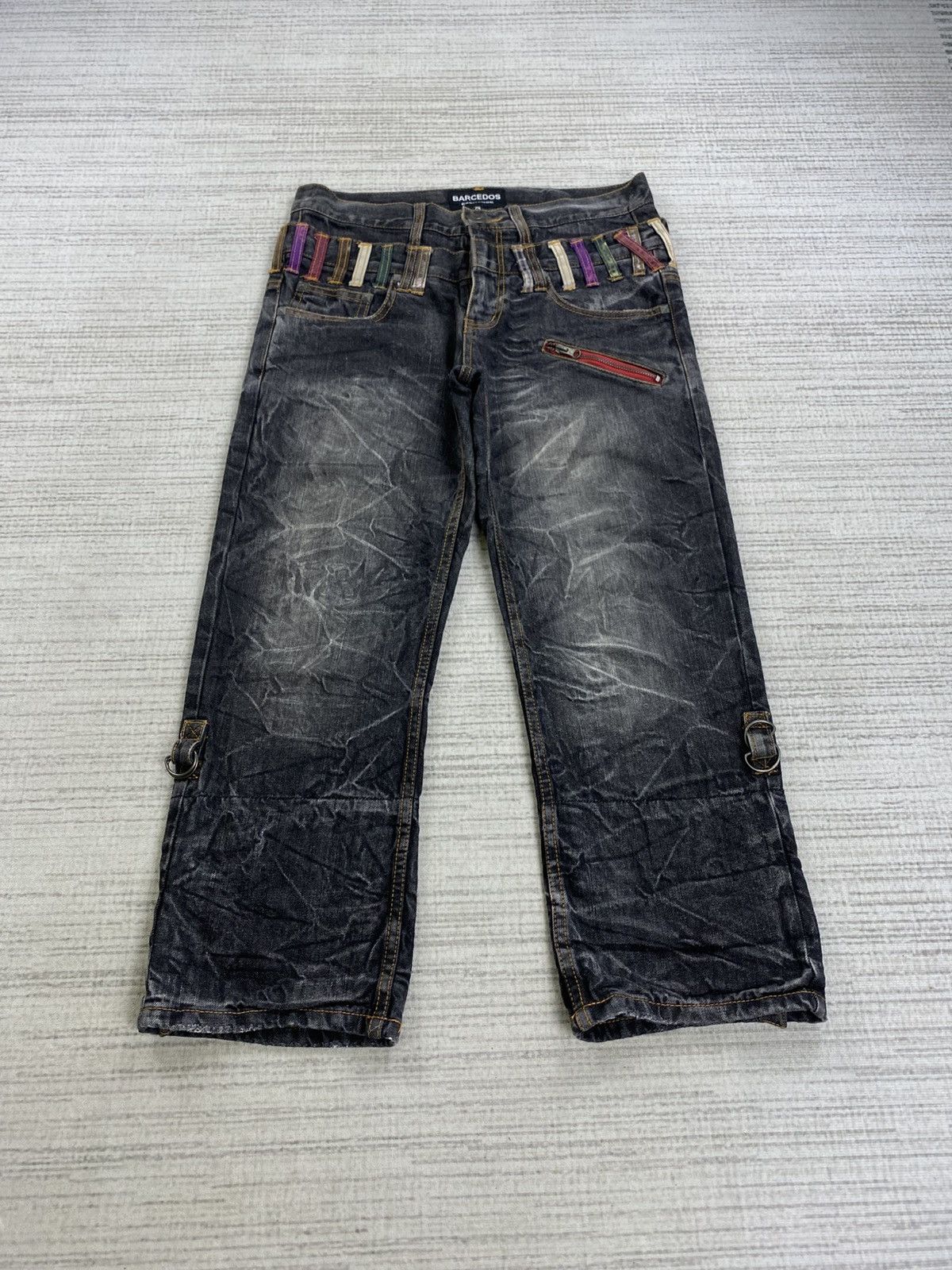 Hysteric Glamour Vintage Barcedos Double Waist Distressed Denim Pants Size US 31 - 1 Thumbnail