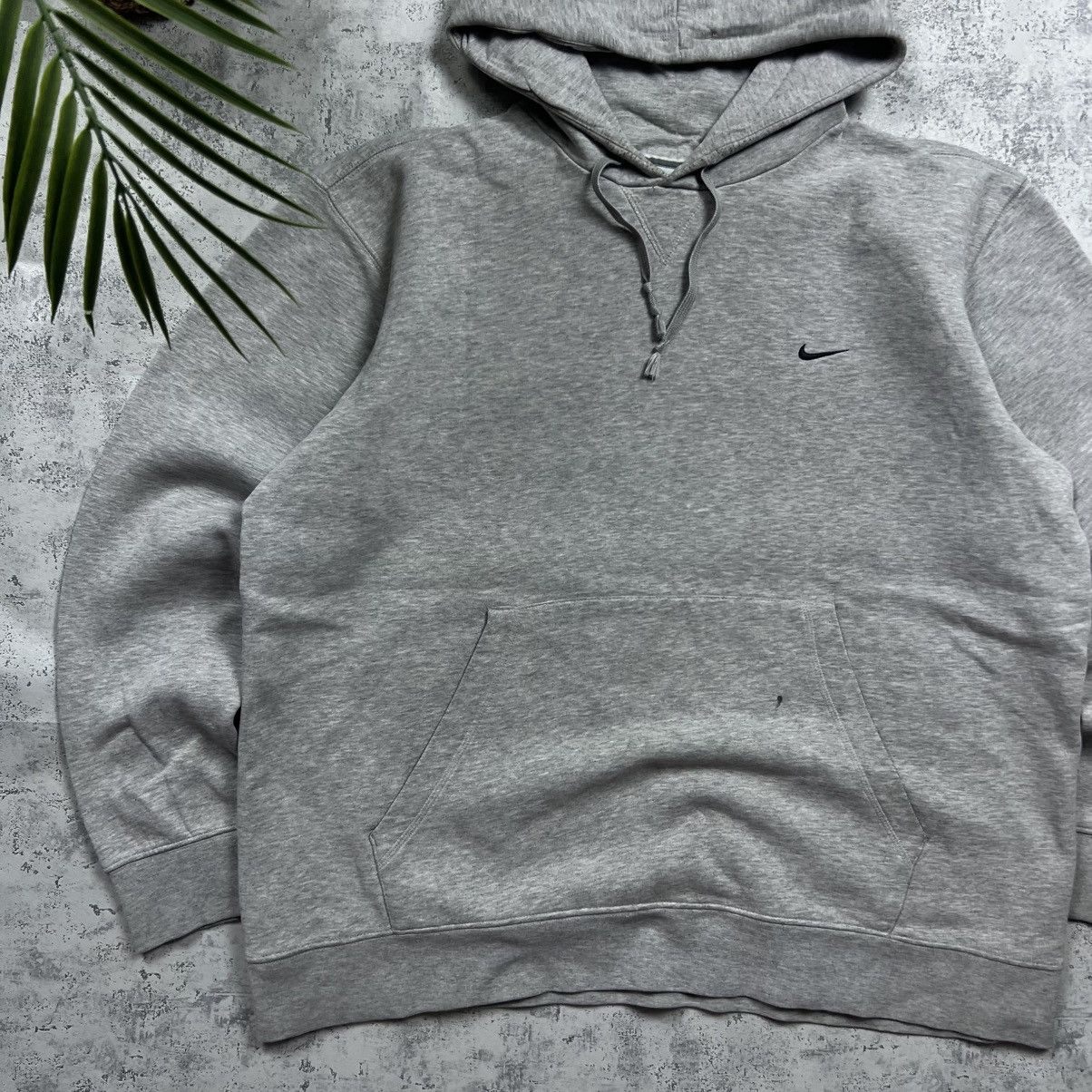 Nike 90s NIKE SWOOSH VINTAGE OVERSIZED BLANK PULLOVER HOODIE Size US XL / EU 56 / 4 - 2 Thumbnail