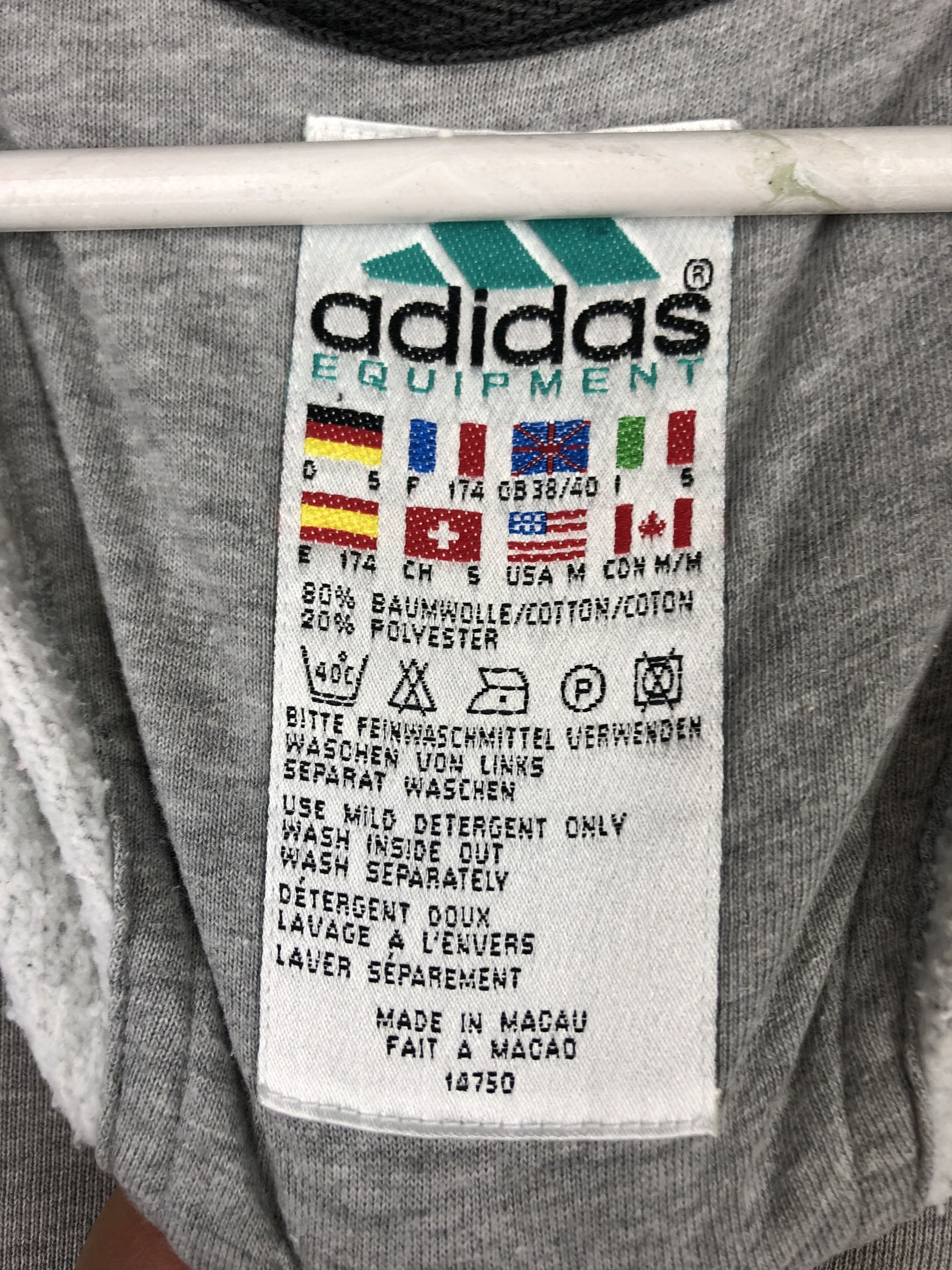 Adidas Vintage 90's Adidas Equipment Sweatshirt Big Logo Crewneck Size US M / EU 48-50 / 2 - 6 Thumbnail