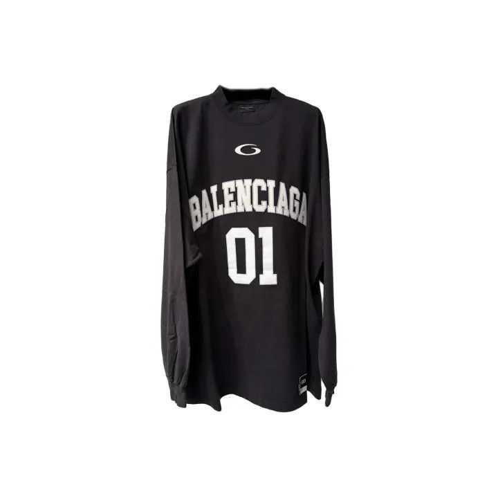 【BALENCIAGA】Basketball Series Long Sleeve T-shirt ロンT Men's Basketball Series - Layered Long Sleeve T-shirt in Red