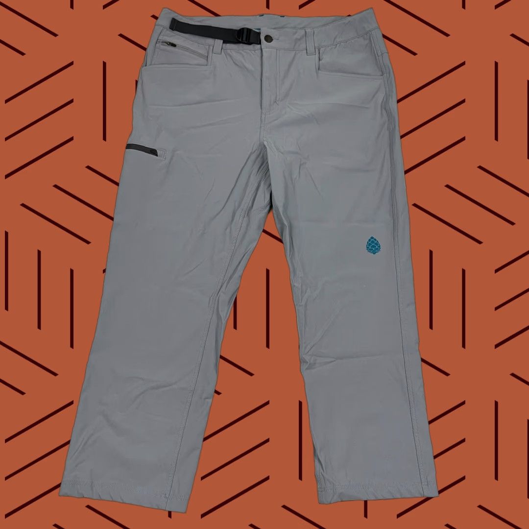 Vintage Stio Pants Mens 36 x 26 Chino Straight Fit Regular Blue Nylon Polyester Spandex Soft Shell Belted Pockets Lightweight Performance Tech Everlight Gray Size US 34 / EU 50 - 1 Thumbnail