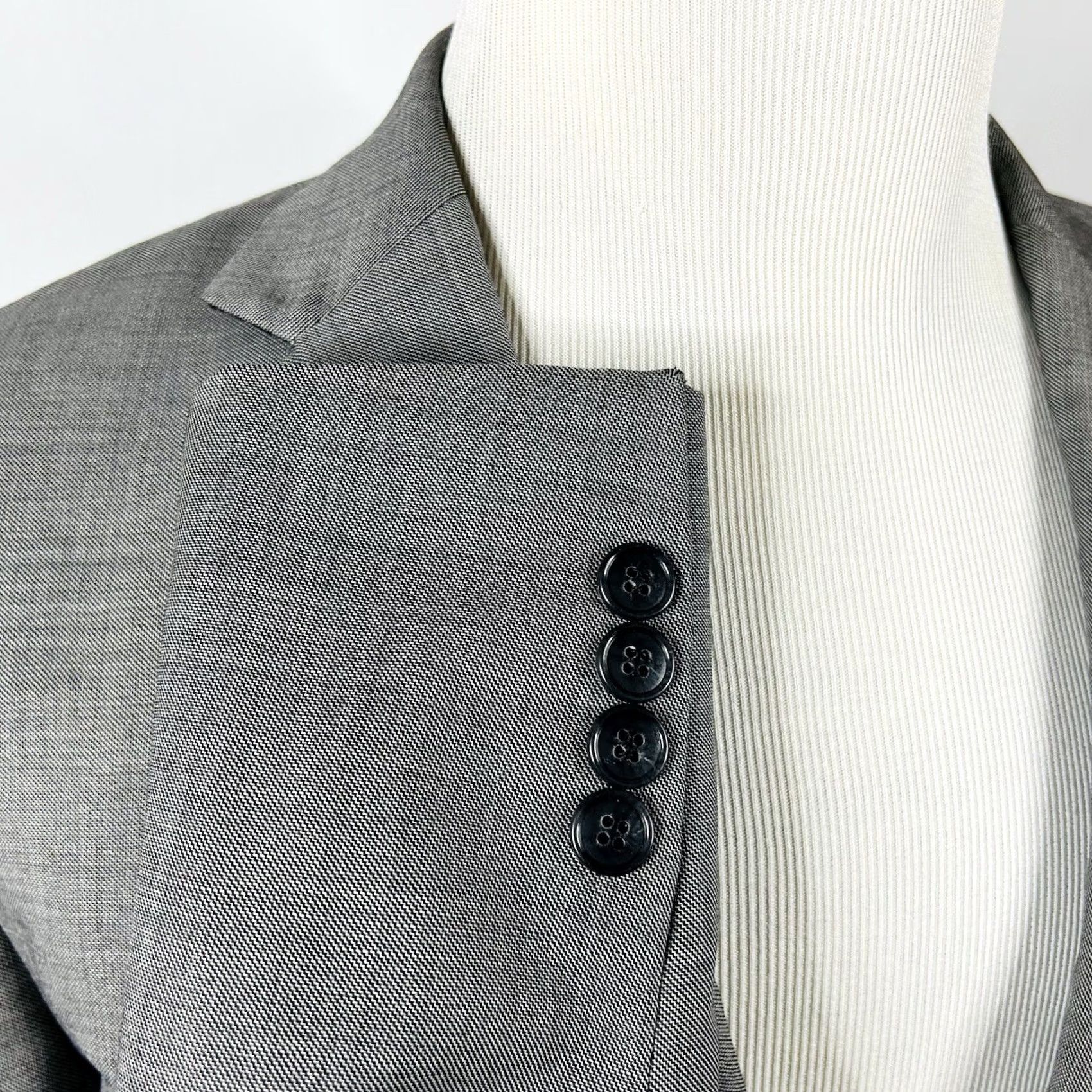 Jos. A. Bank Jos A Bank Sport Coat Gray 42R Tailored Fit 100% Wool Two Button Double Vented Mens Size US XS / EU 42 / 0 - 5 Thumbnail
