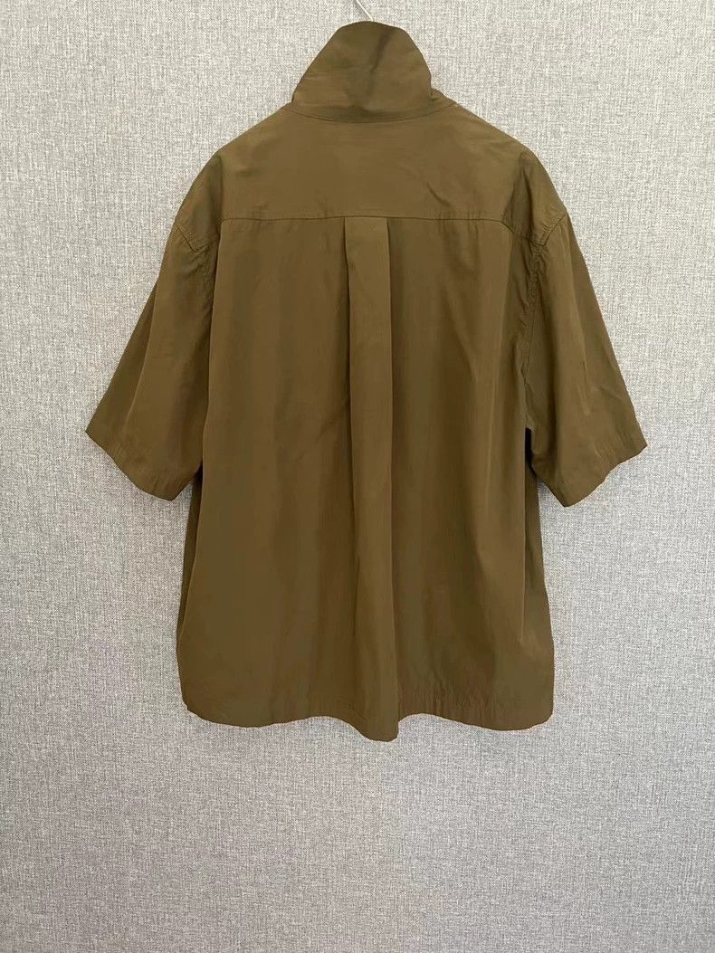 Bottega Veneta Bottege Veneta bv brown Henry collar button-up short-sleeve Size US XL / EU 56 / 4 - 2 Thumbnail