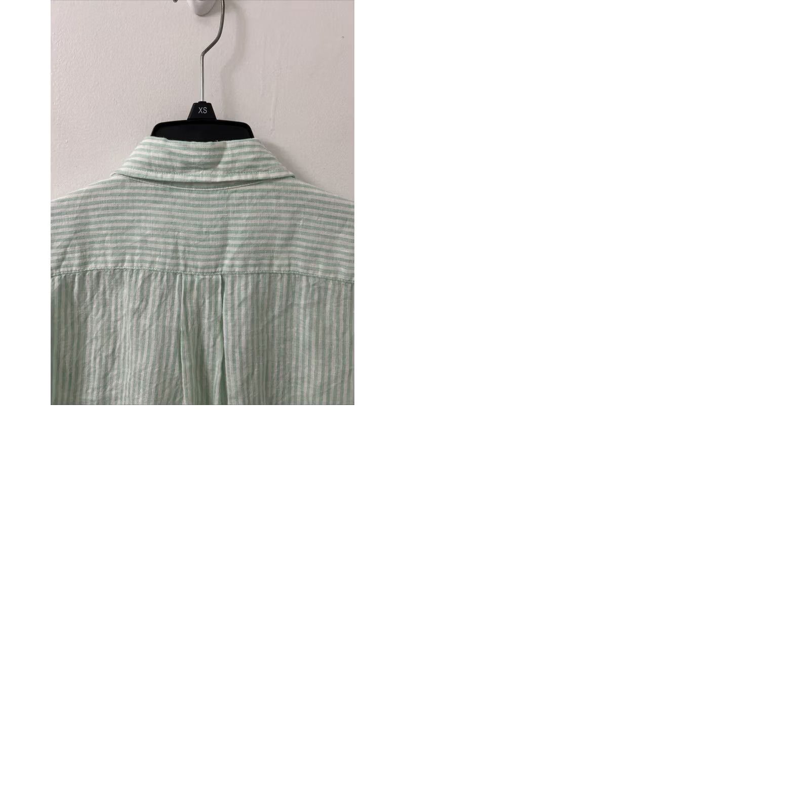 Panama Jack Panama Jack Shirt Mens XL Green White Striped 100% Linen Button-Down Pocket L/S Size US XL / EU 56 / 4 - 9 Thumbnail