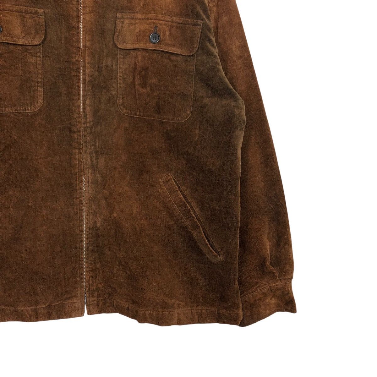 Japanese Brand 📌Rich Brown Vintage Zipper Chore Jacket Uniqlo Issey Miyake Size US M / EU 48-50 / 2 - 6 Thumbnail