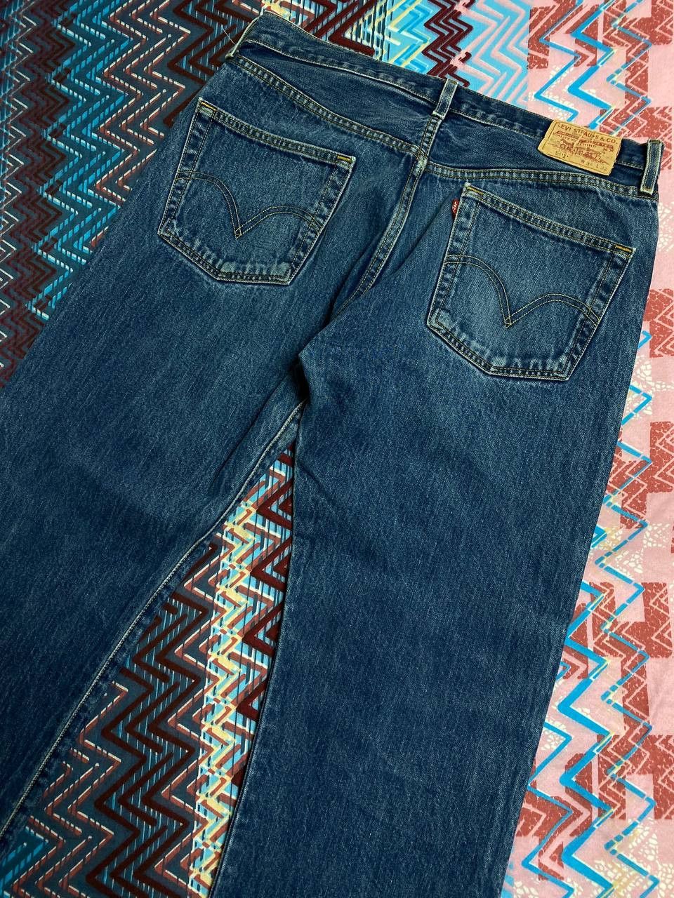 Levi's × Vintage Vintage CRAZY Faded Levi's 501 Denim Jeans Size US 36 / EU 52 - 7 Thumbnail