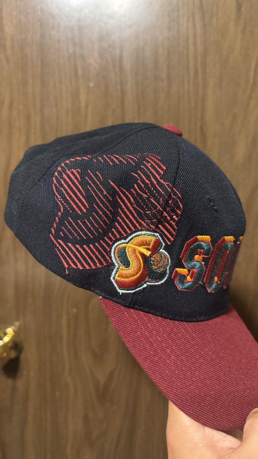 Sports Specialties Vintage 90’s Sports Specialties Seattle SuperSonics Grid Hat Size ONE SIZE - 2 Thumbnail