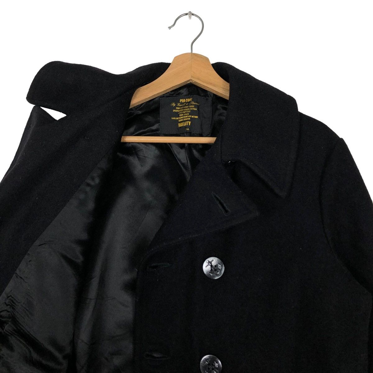 Vintage 🔥90’s DOUBLE BREAST PEA JACKET FIDELITY USA Size US XL / EU 56 / 4 - 10 Thumbnail