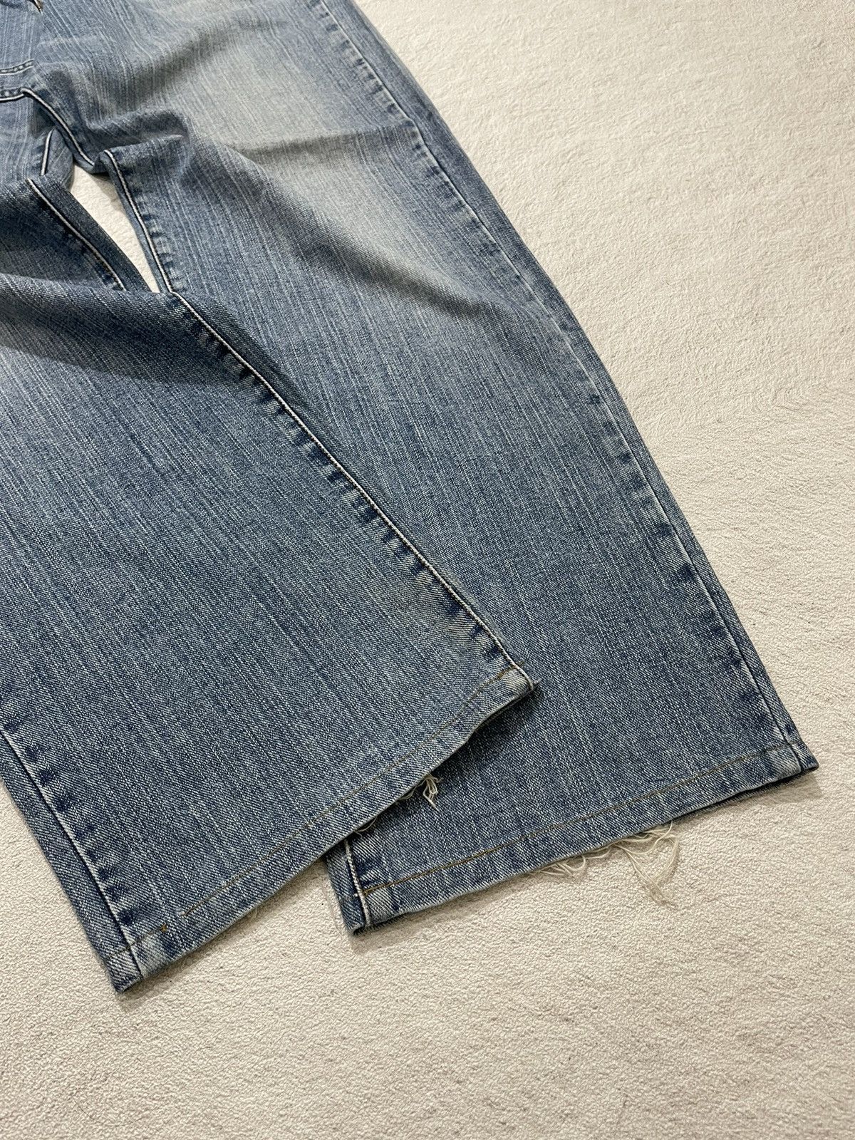 If Six Was Nine × Japanese Brand 2000s Geronimo Baggy Jeans Patch India Size US 33 - 5 Thumbnail
