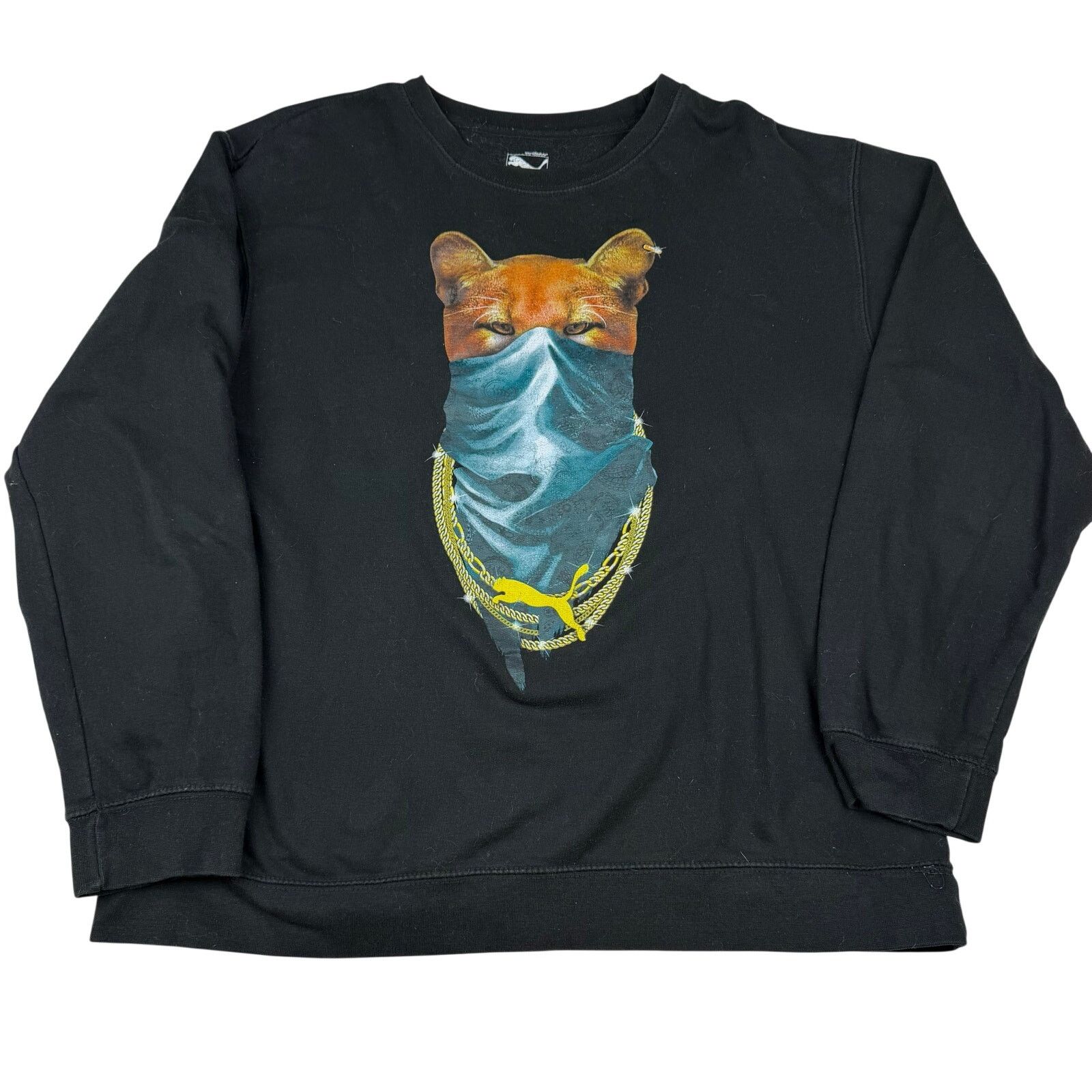 Puma Puma Black Graphic Sweatshirt Size L Size US L / EU 52-54 / 3 - 1 Thumbnail