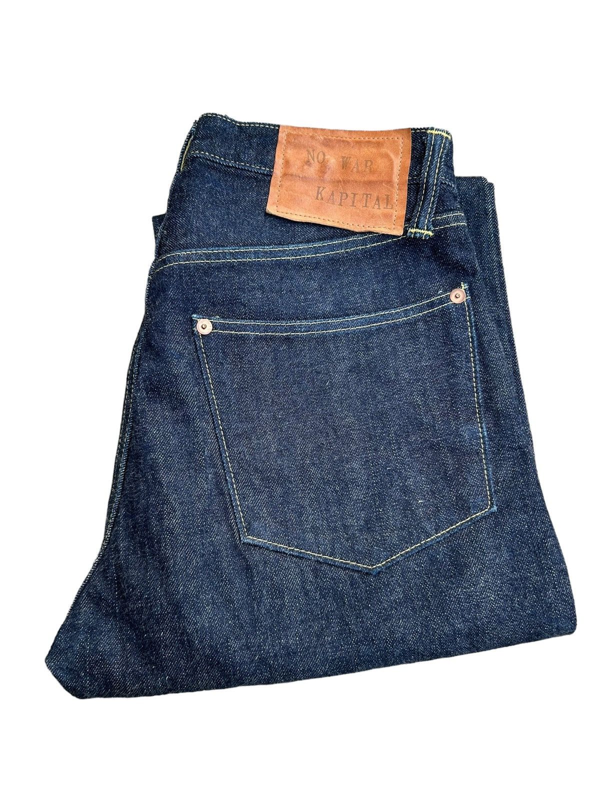 Japanese Brand × Kapital × Kapital Kountry KAPITAL NO WAR Redline Selvedge Denim ☠️ Size US 28 / EU 44 - 8 Thumbnail