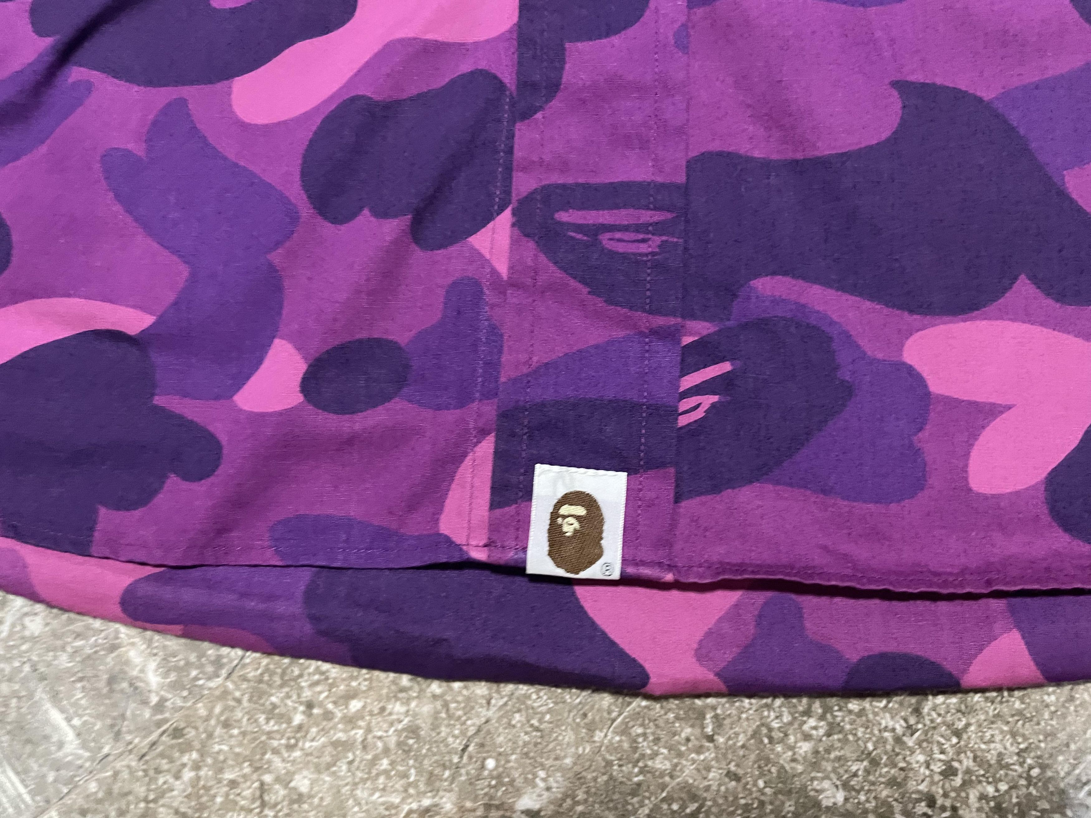 Bape Vintage Bape Purple Camo Button Up Size US M / EU 48-50 / 2 - 5 Thumbnail