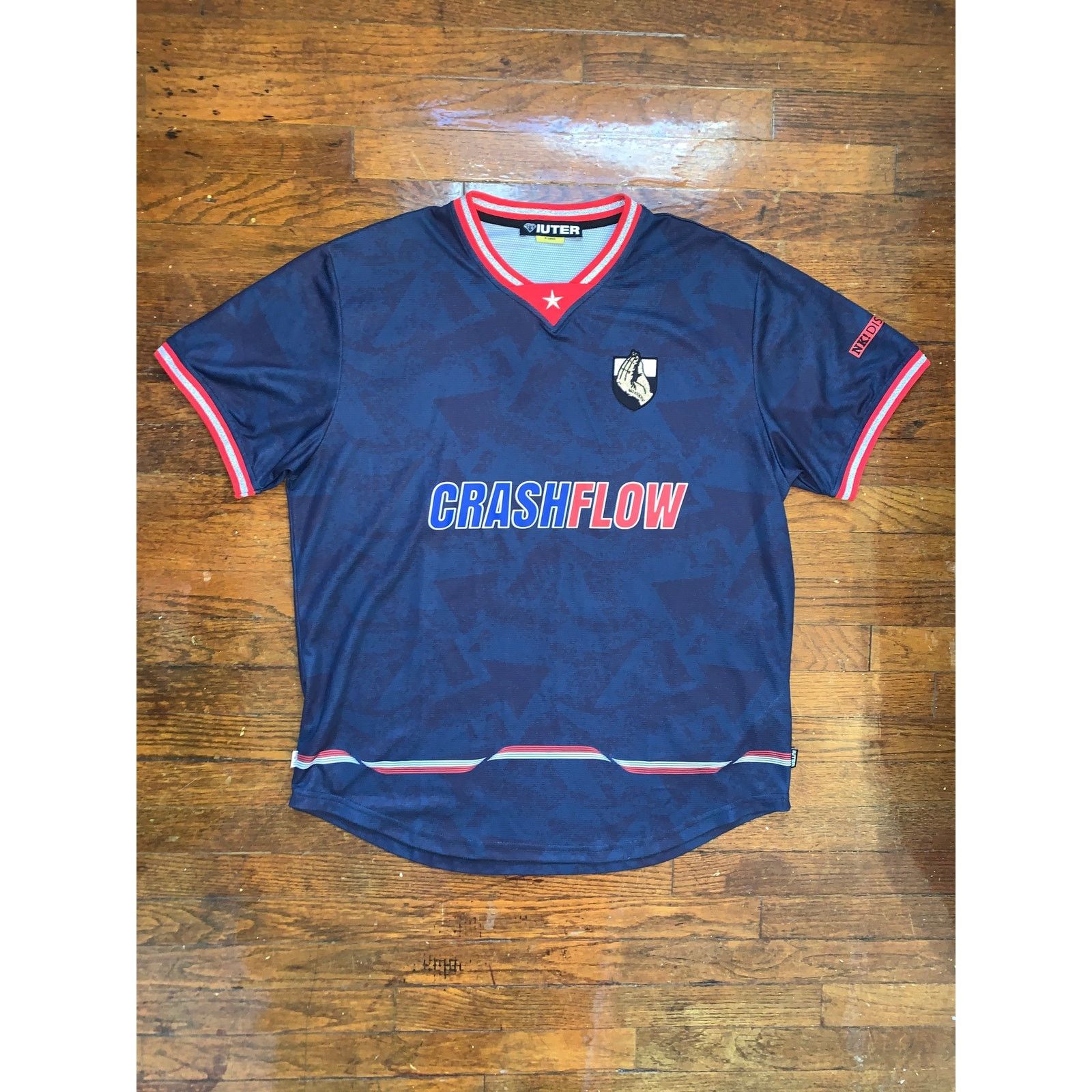 Iuter IUTER No Kiddin! Crash Flow Soccer Jersey Navy Blue Size US XL / EU 56 / 4 - 2 Thumbnail