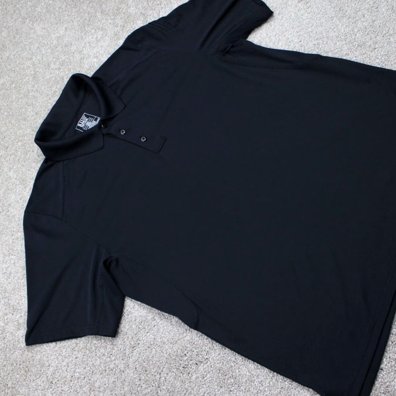 Vintage 5.11 Tactical Helios Polo Shirt Mens Large Black Short Sleeve Polyester Pullover Polo Size US L / EU 52-54 / 3 - 6 Thumbnail