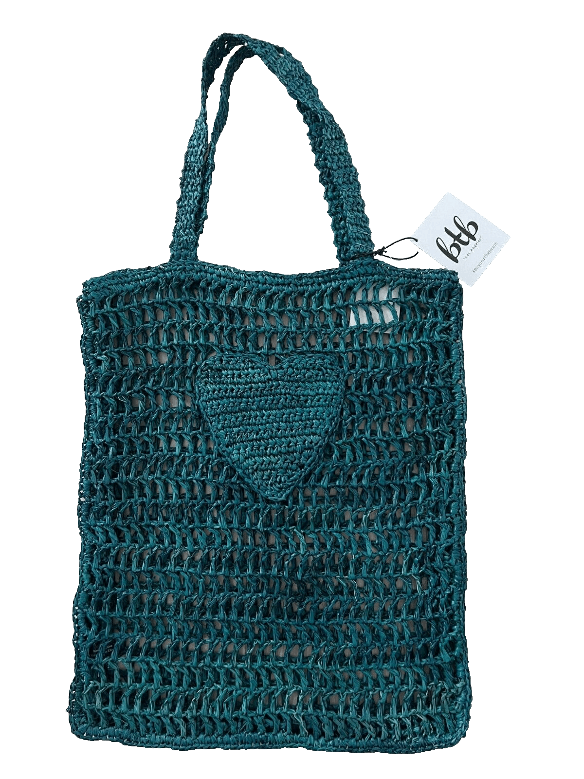 Other BTB Los Angeles Heart Market Crochet Tote Bag Green Size ONE SIZE - 2 Thumbnail