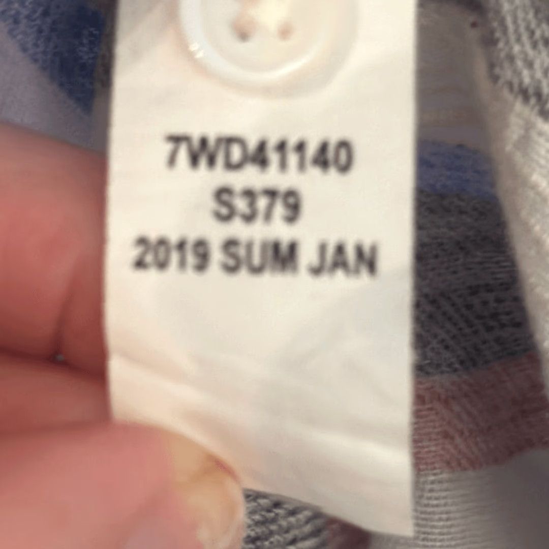 Lucky Brand Lucky Brand Shirt Button-Up Sleeveless Multicolor Blue Pink Striped M Women Womens Size M / US 6-8 / IT 42-44 - 6 Thumbnail