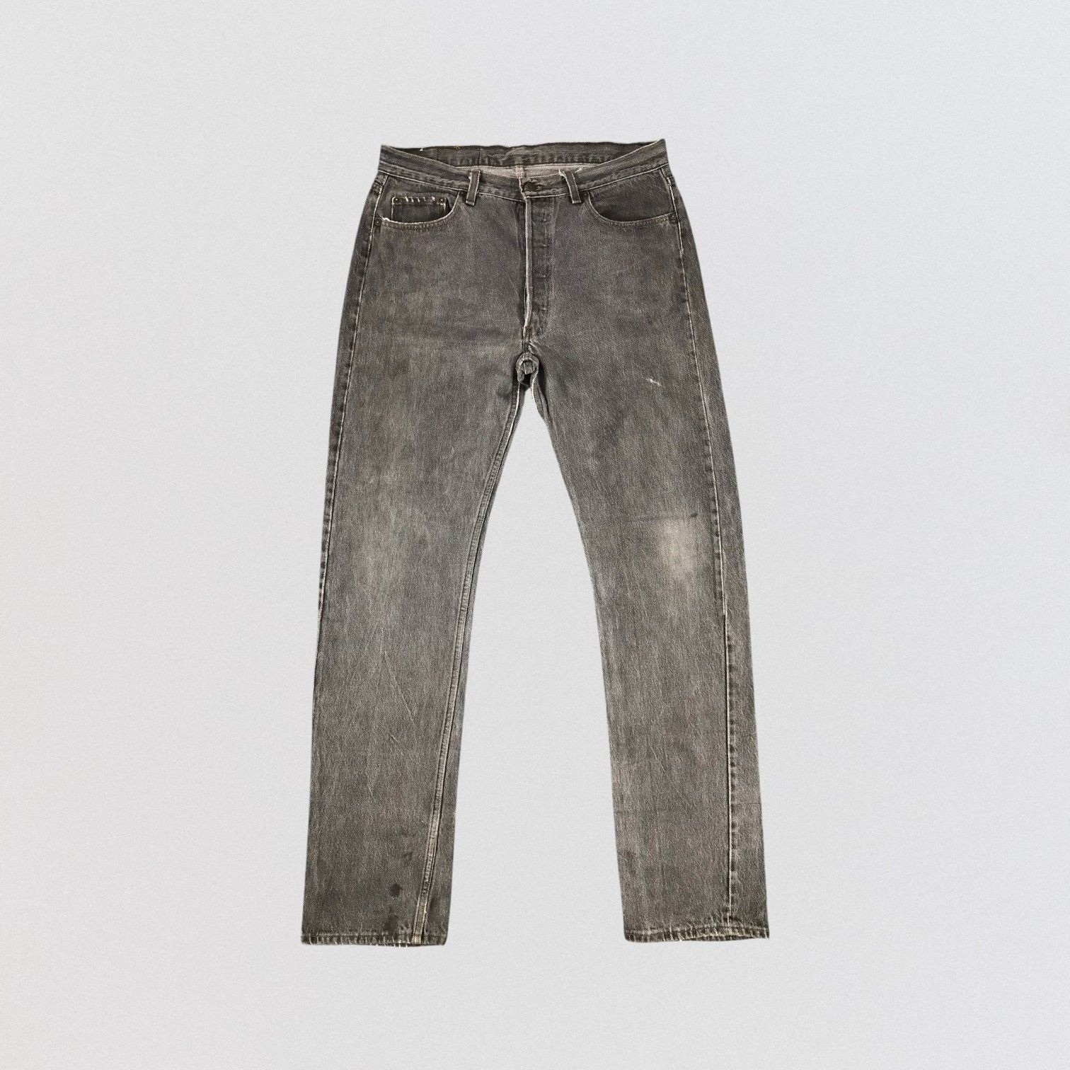 Levi's Vintage 80s Faded Black Levis 501 Jeans-JM925 Size US 35 - 1 Thumbnail