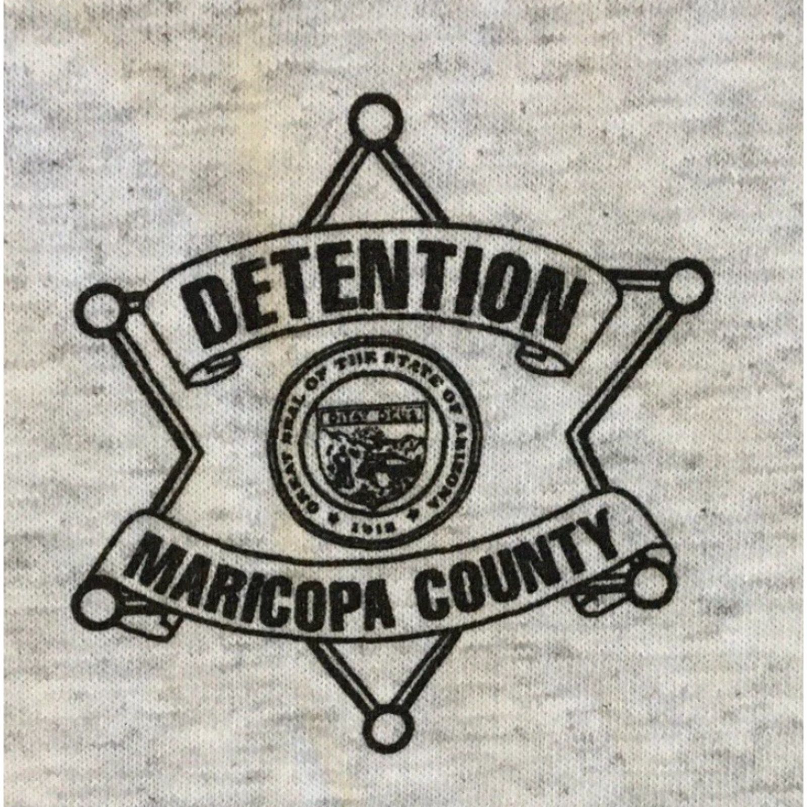 Vintage VINTAGE 90s Maricopa County Detention Officer Academy Shirt M Arizona Police College Shirt Graphic Tee Mens Gray Size US M / EU 48-50 / 2 - 4 Thumbnail