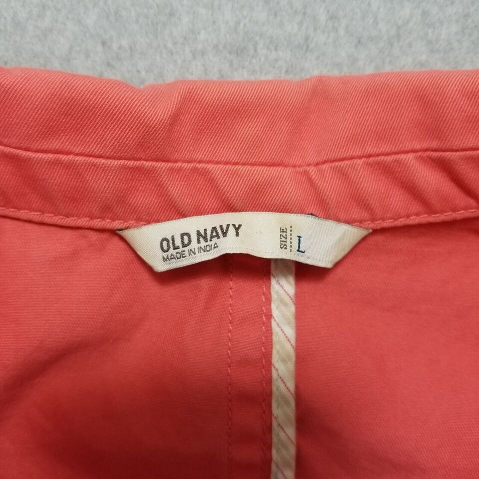 Old Navy Old Navy Blazer Jacket Womens Large Pink Pockets Buttons Size L / US 10 / IT 46 - 2 Thumbnail