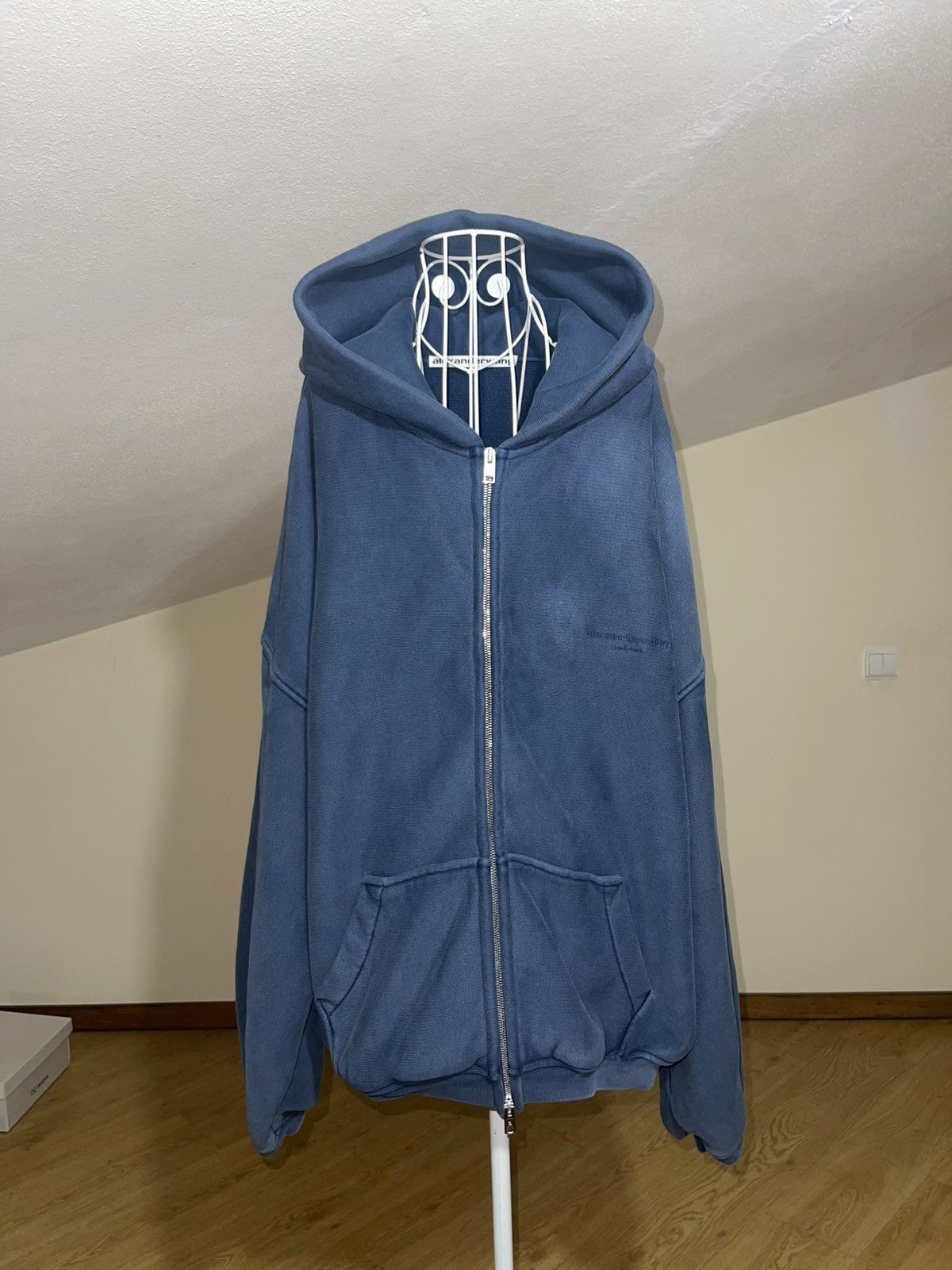 Alexander Wang Alexander Wang Hooded Zip-Up Jacket - New - Unisex Size S / US 4 / IT 40 - 1 Thumbnail