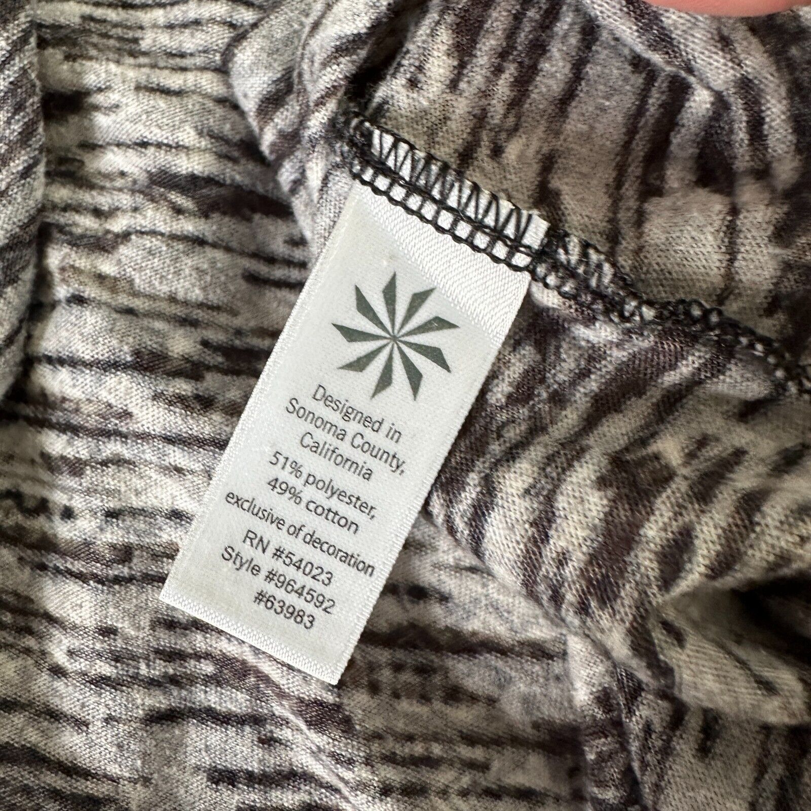 Athleta Athleta Black Gray Striped Burnout Scoop Cap Sleeve Top Med Size M / US 6-8 / IT 42-44 - 9 Thumbnail