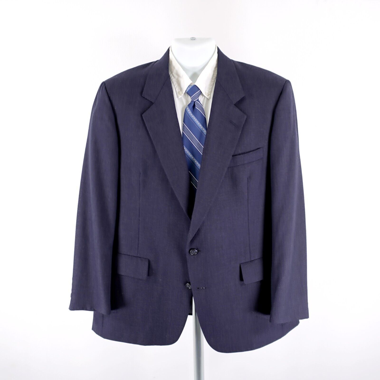 Hart Schaffner Marx Hart Schaffner Marx Blue Wool 2 Button Blazer 42R Portly Size 42R - 5 Thumbnail