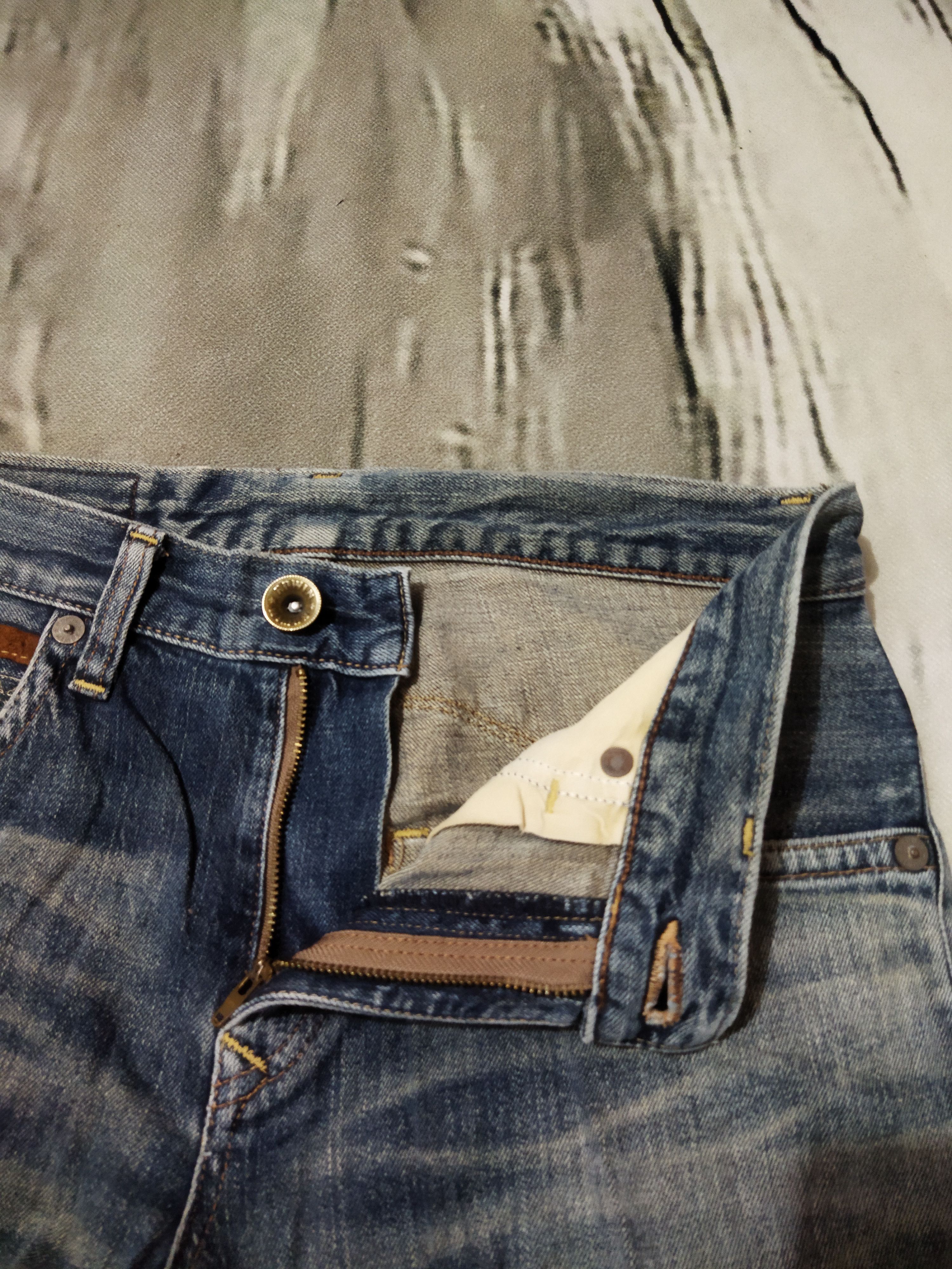 Edwin VINTAGE EDWIN EXS404 DISTRESSED FADED BLUE JEANS PANTS Size US 31 - 6 Thumbnail