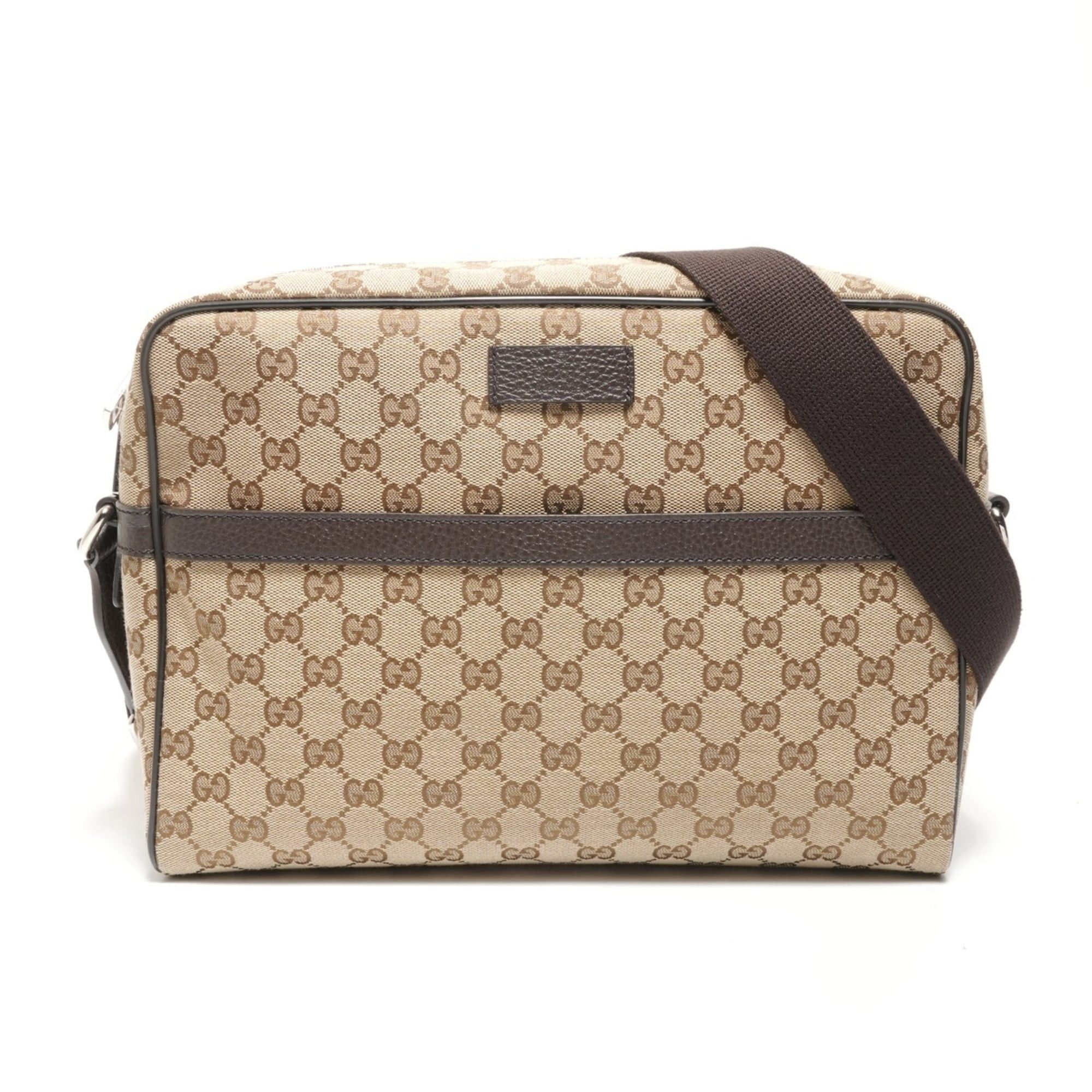 Gucci Gucci GG Canvas Shoulder Bag Brown WS26854 Size ONE SIZE - 1 Thumbnail