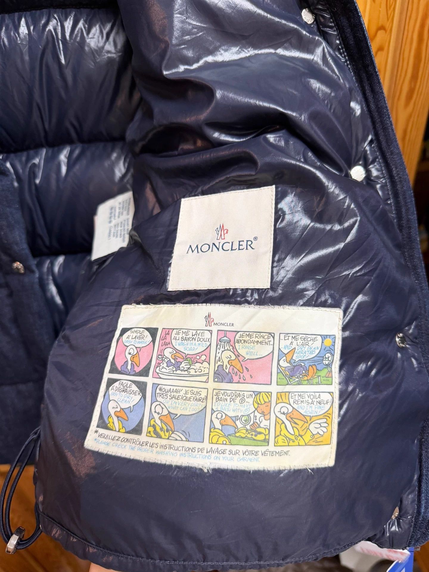 Moncler Moncler thick denim puffer jacket with patch size 2 Size US M / EU 48-50 / 2 - 4 Thumbnail