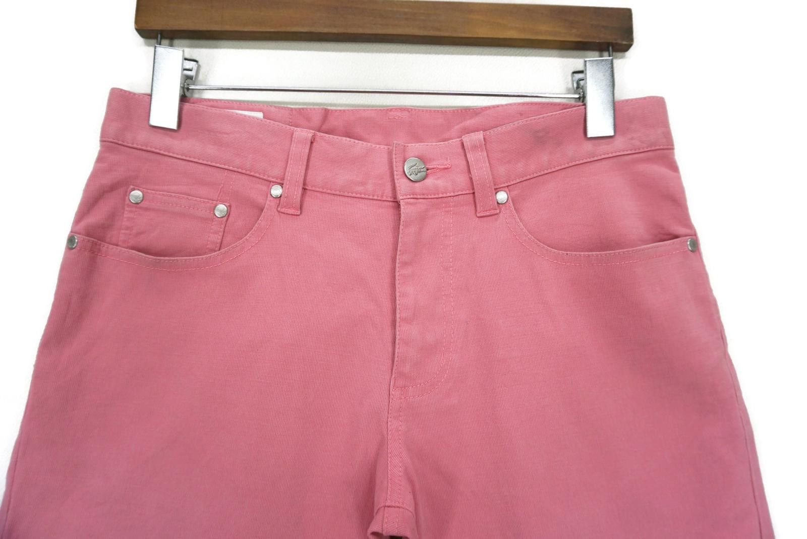 Vintage Lacoste Pants Relaxed Fit Pink Trousers fits W31xL31.5 Size 30" / US 8 / IT 44 - 3 Thumbnail