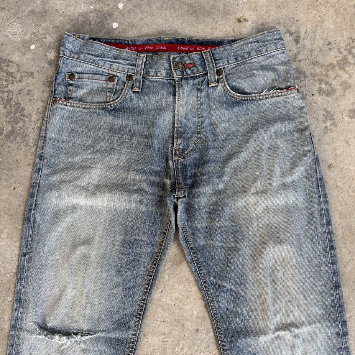 Edwin Vintage Edwin Faded Distressed Denim Jean Pants W34 Size US 34 / EU 50 - 2 Thumbnail