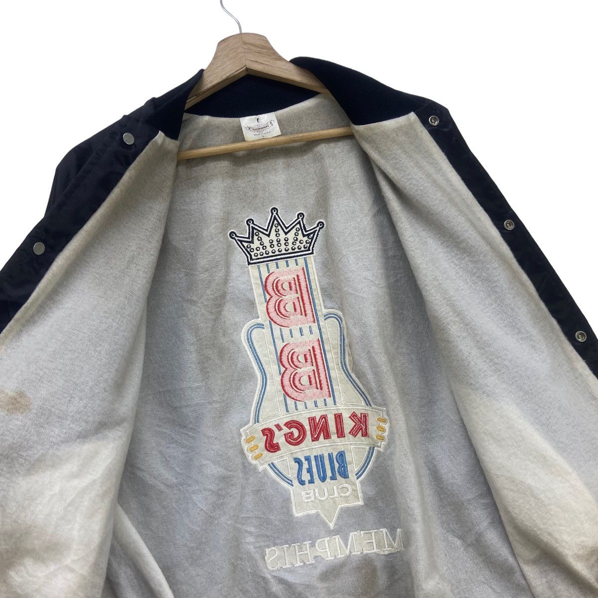 Auburn Sportswear Vtg Auburn Sportswear King’s Blues Club Memphis Coach Jacket Size US L / EU 52-54 / 3 - 11 Thumbnail