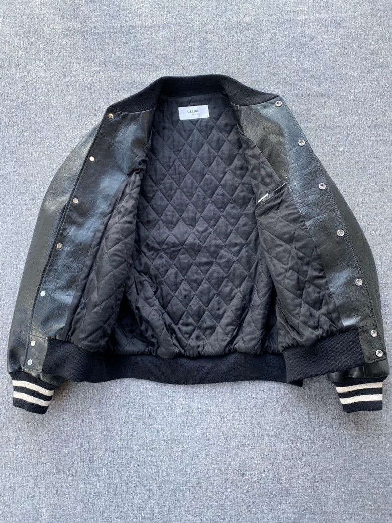 Celine CELINE SS23 Striped Leather Jacket Size US XXL / EU 58 / 5 - 3 Thumbnail