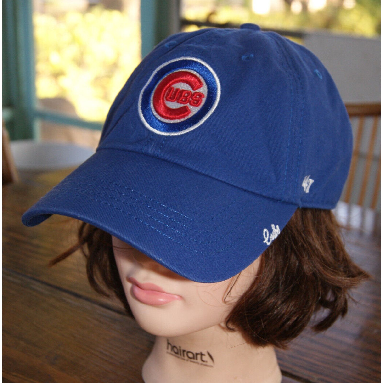 47 Chicago Cubs 47 Womens Blue Strapback Hat Cap Casual Fit EUC Size ONE SIZE - 1 Thumbnail