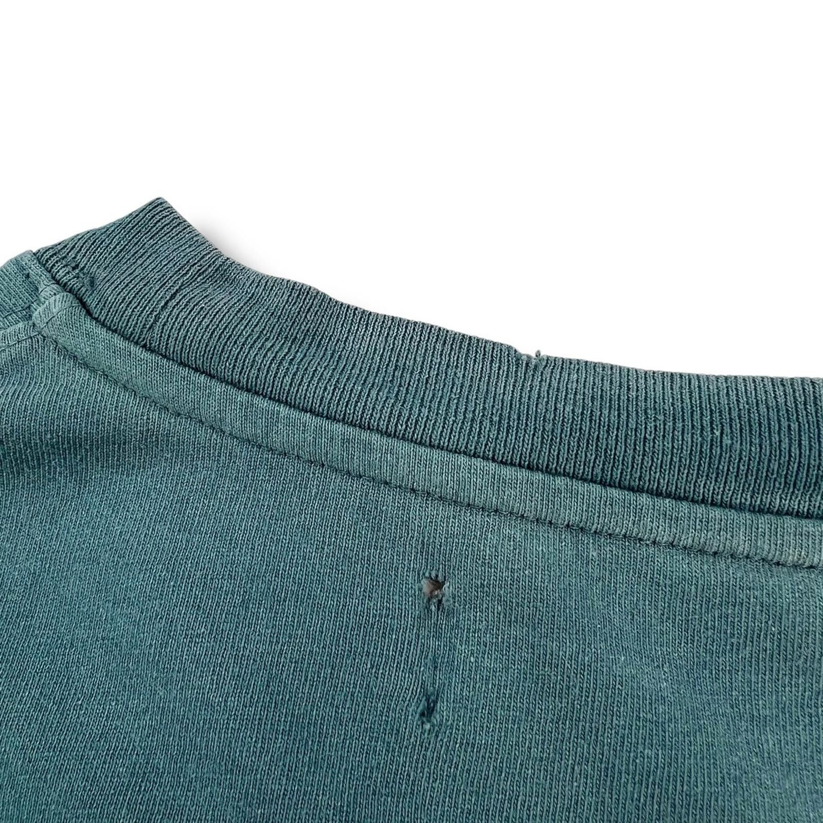 Off-White Off-White Hand Print Distressed Teal T Shirt Size US XL / EU 56 / 4 - 5 Thumbnail