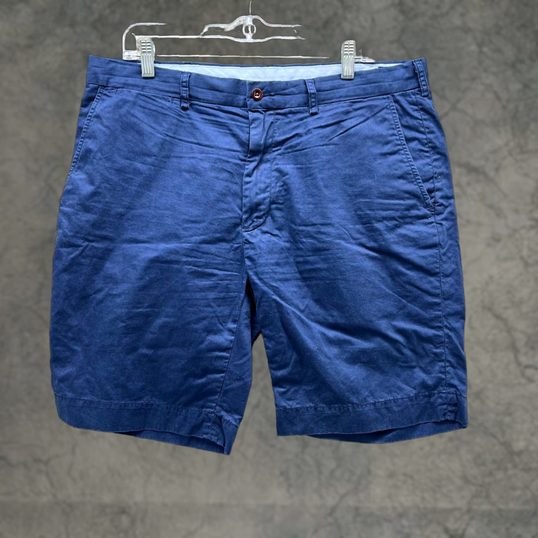 Polo Ralph Lauren VINTAGE Polo Ralph Lauren Shorts Mens 36 Blue Navy Chino Flat Front Classic Pony Size US M / EU 48-50 / 2 - 1 Thumbnail